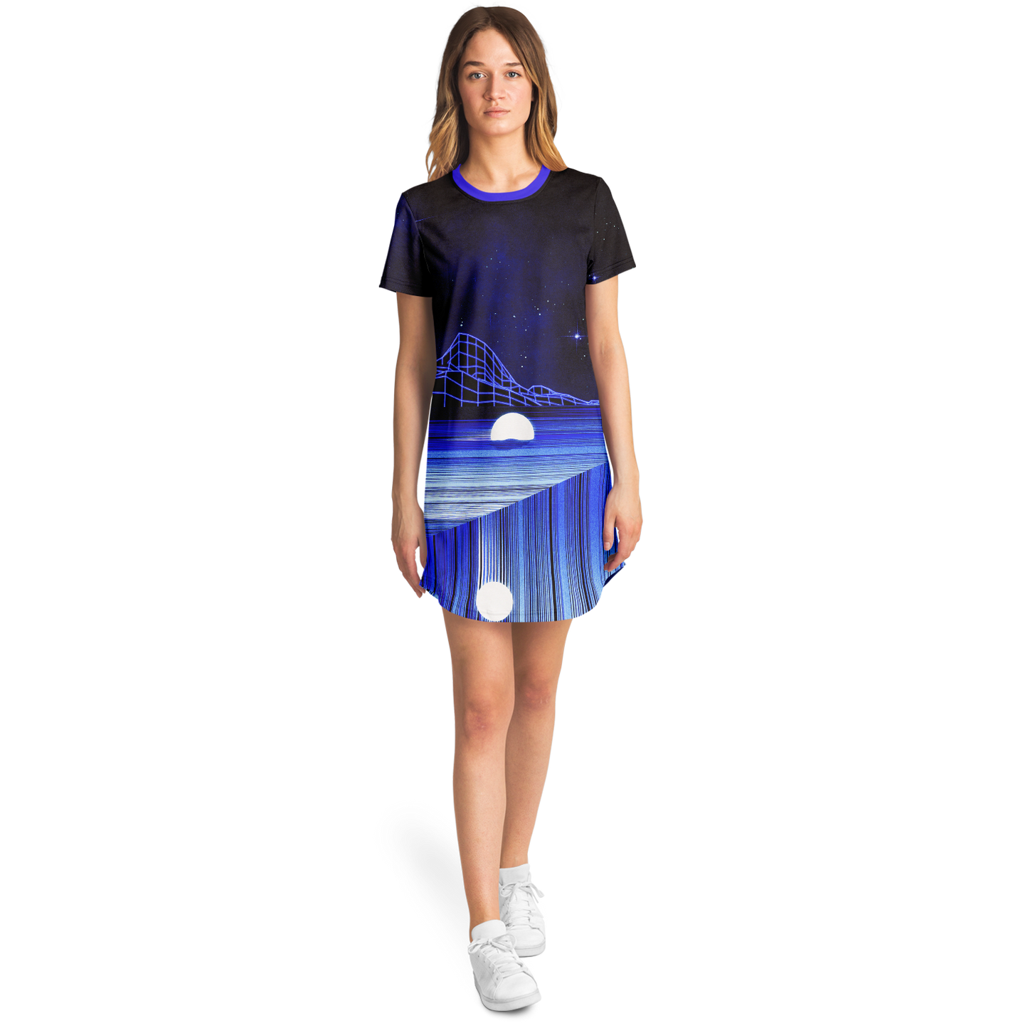 GLITCH MOUNTAIN \\ t-shirt dress