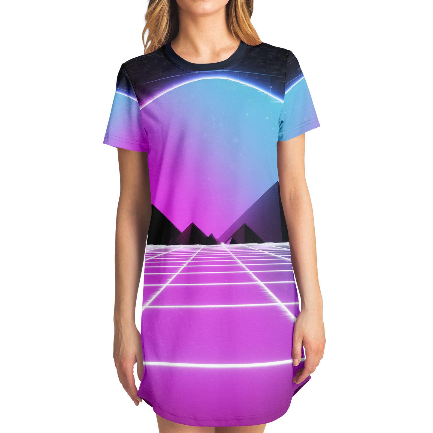 DIGITAL MIRAGE \\ t-shirt dress