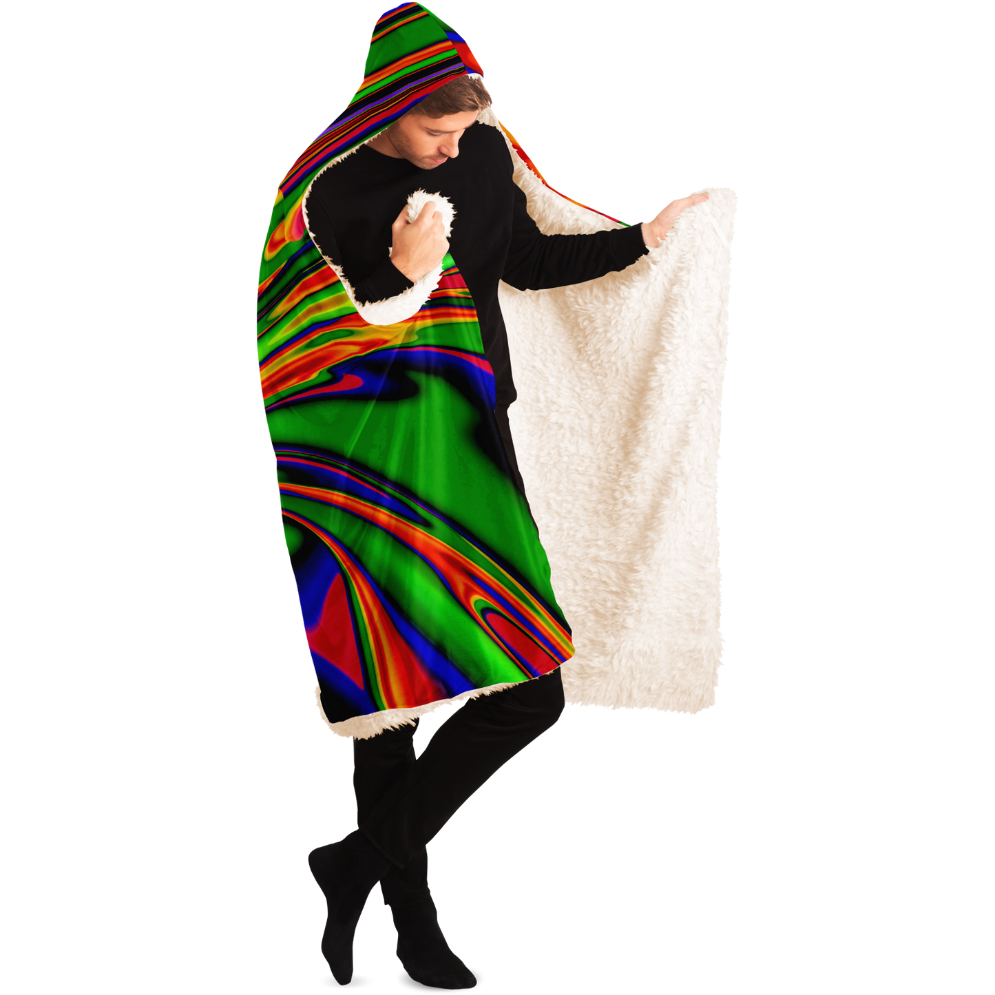 PRIMORDIAL OOZE \\ premium sherpa-lined hooded blanket