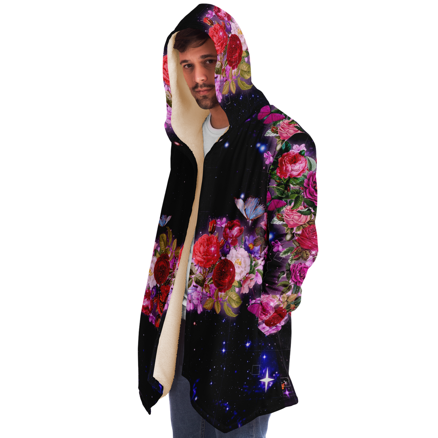QUANTUM BOTANY \\ premium sherpa-lined rave cloak