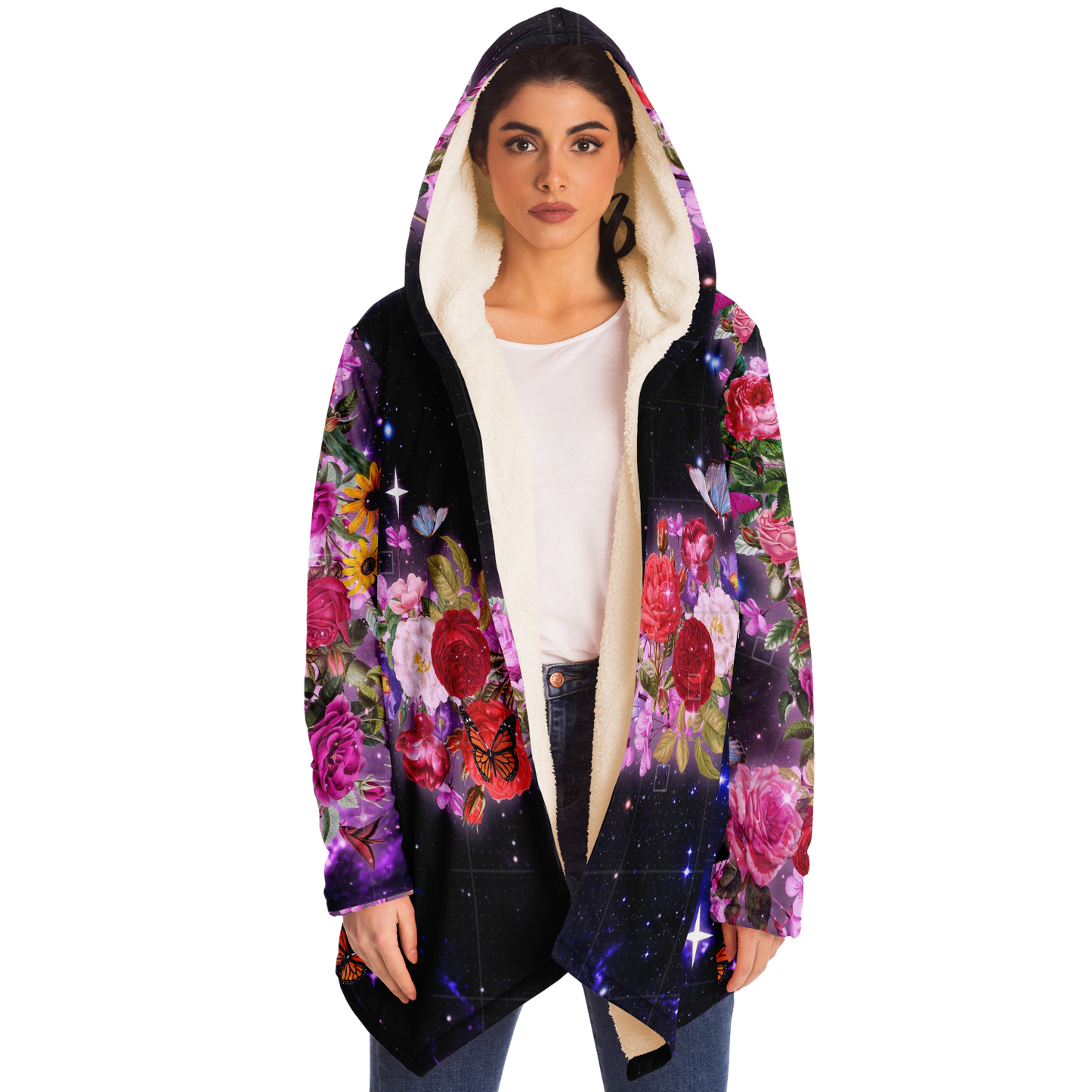 QUANTUM BOTANY \\ premium sherpa-lined rave cloak