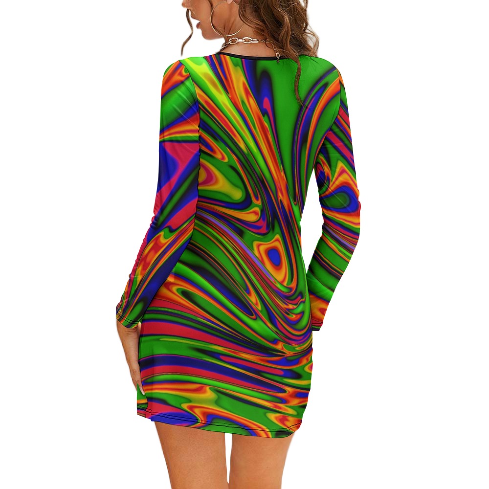 PRIMORDIAL OOZE \\ waist cut-out mini dress