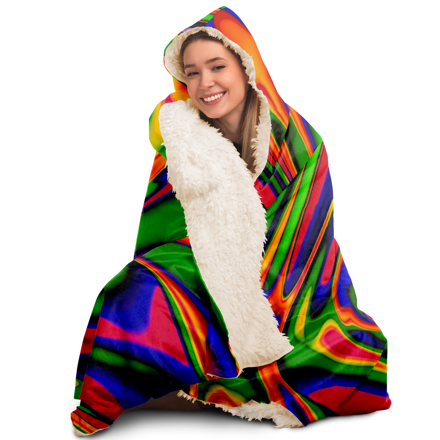 PRIMORDIAL OOZE \\ premium sherpa-lined hooded blanket