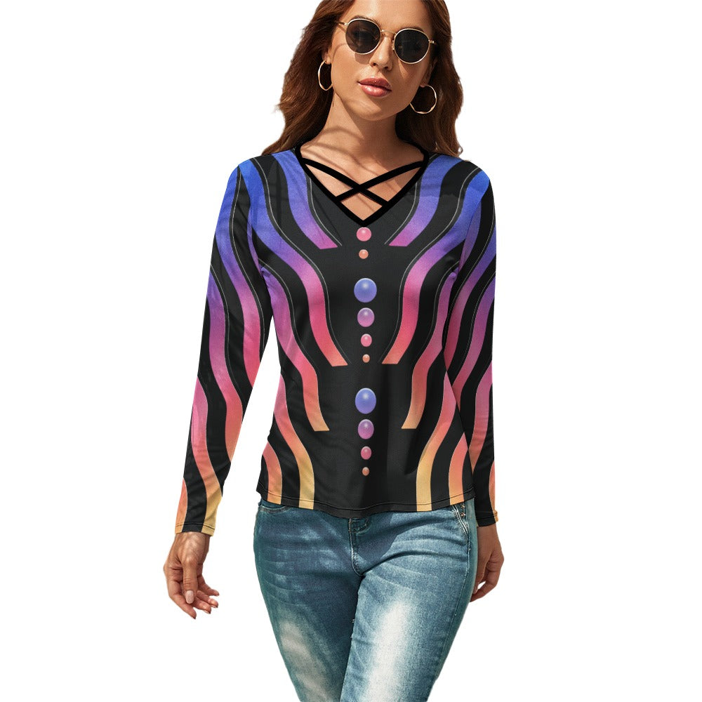 FLOW STATE \\ strappy V-neck tee