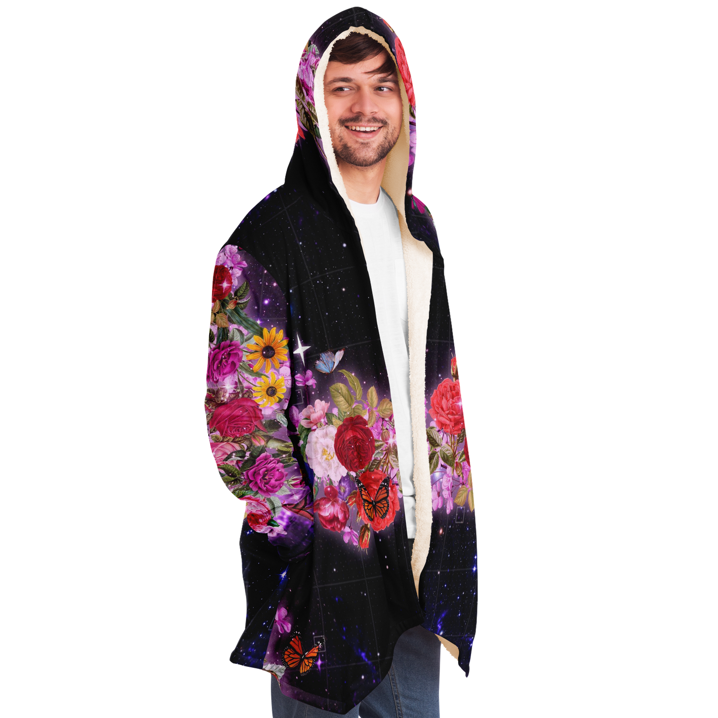 QUANTUM BOTANY \\ premium sherpa-lined rave cloak