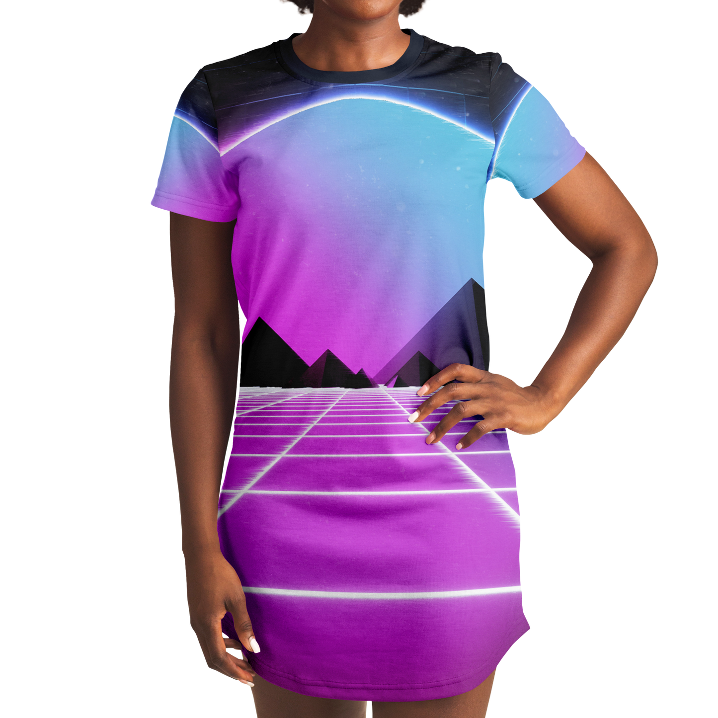 DIGITAL MIRAGE \\ t-shirt dress