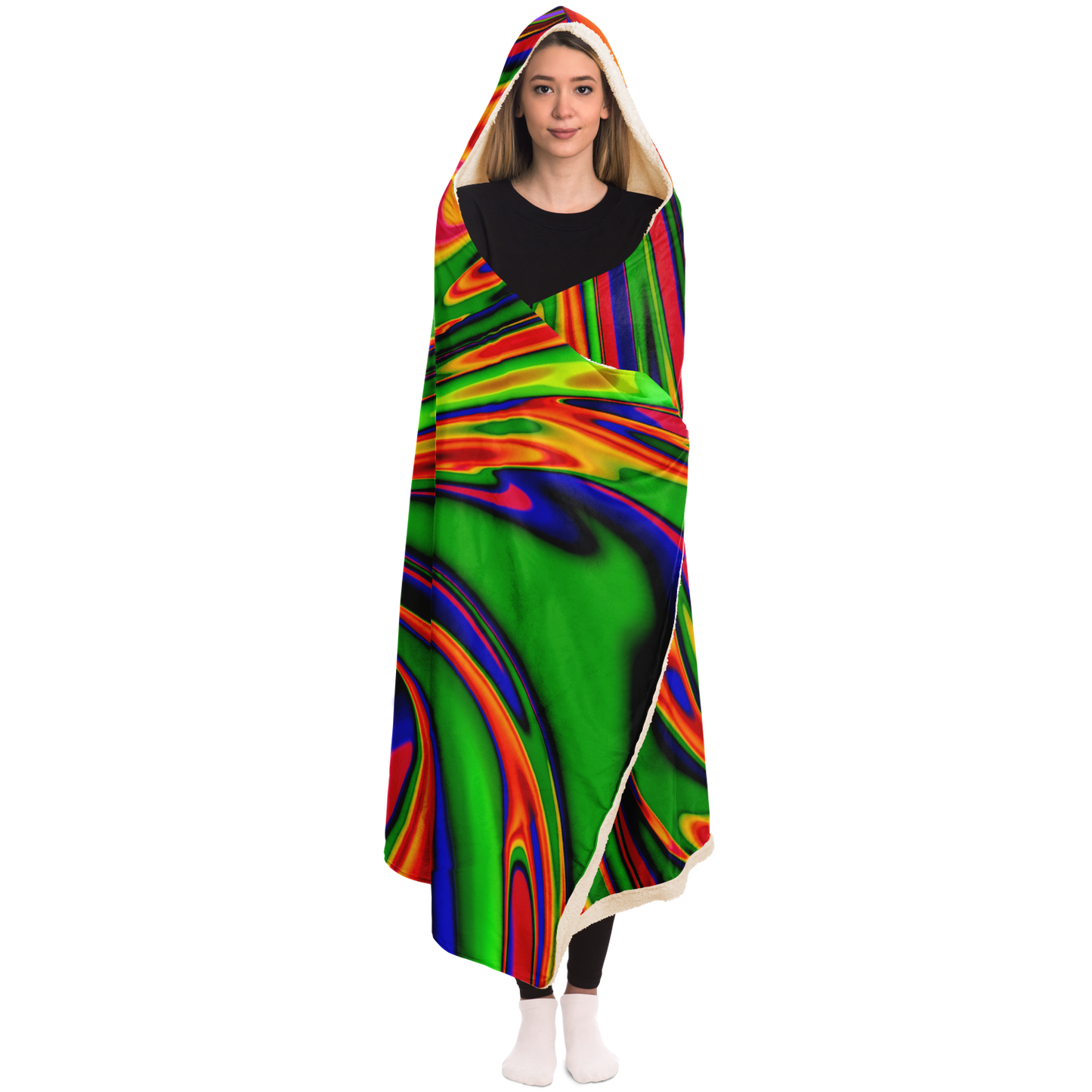 PRIMORDIAL OOZE \\ premium sherpa-lined hooded blanket
