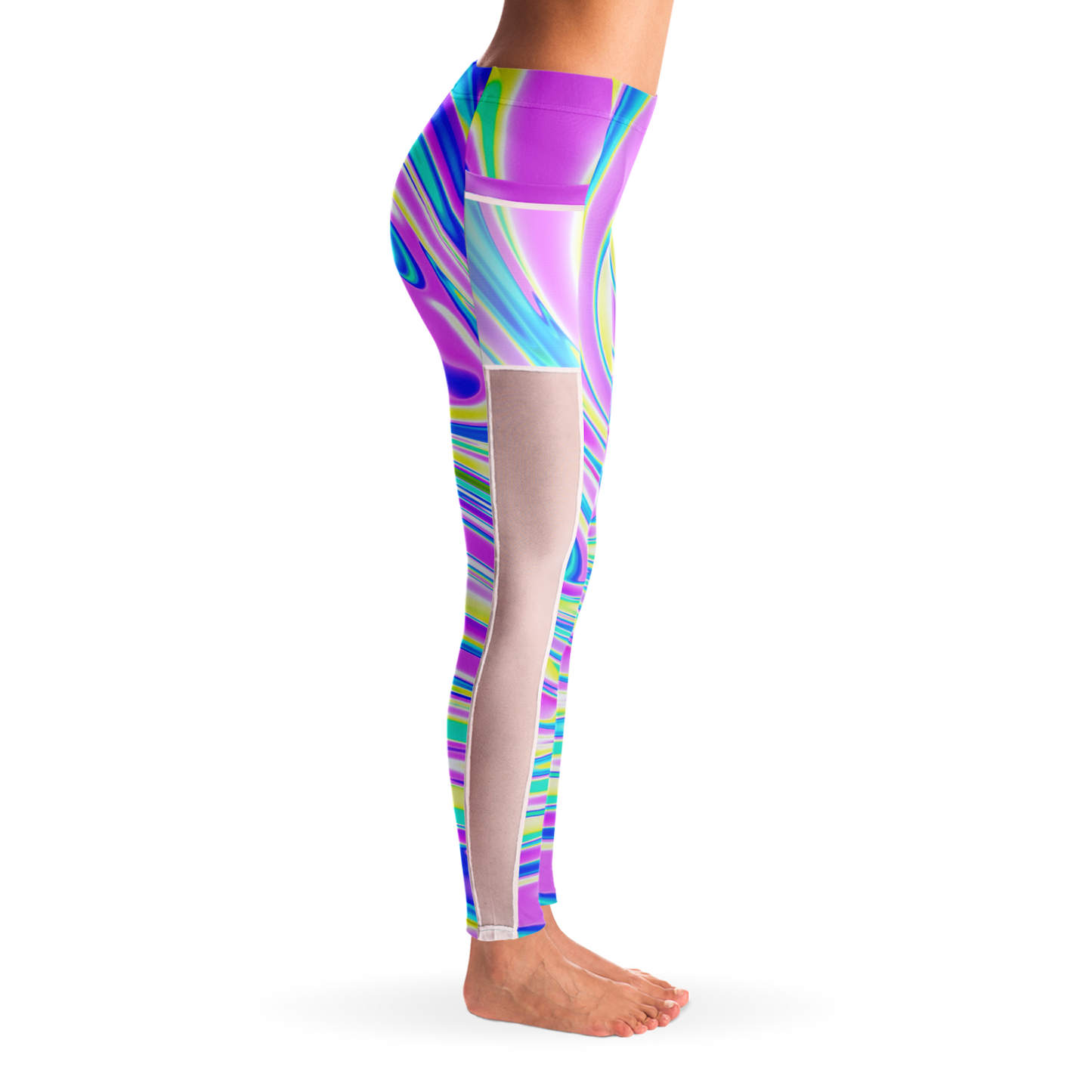 BRAIN BLENDER \\ mesh pocket leggings