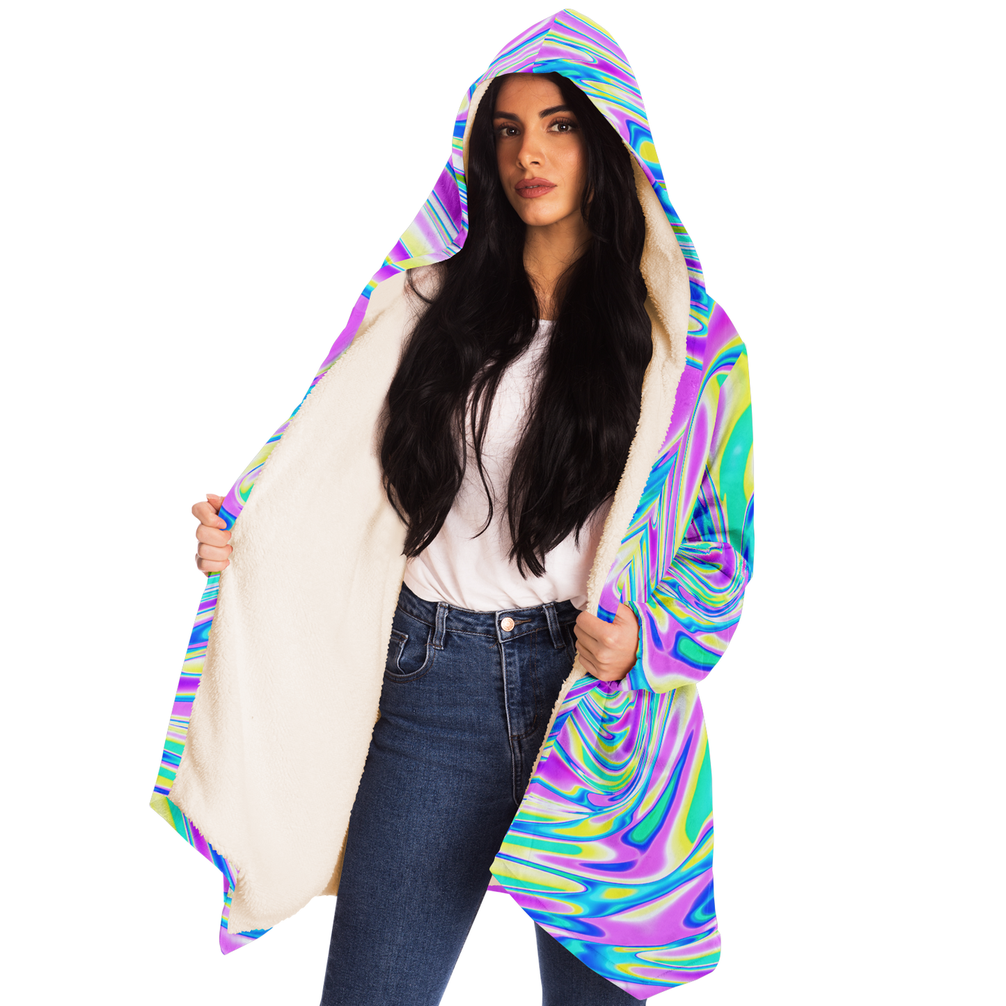 BRAIN BLENDER \\ premium sherpa-lined cloak