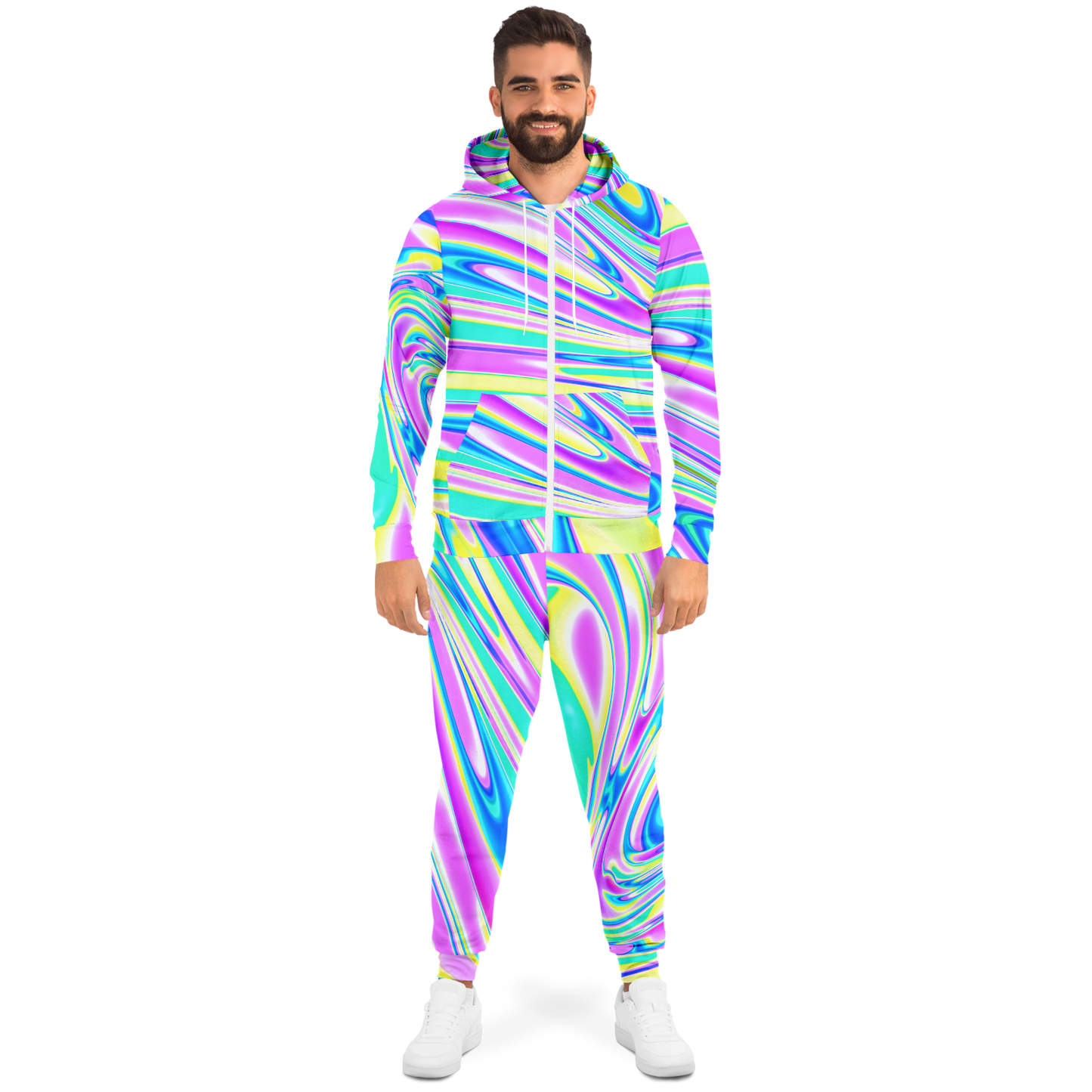 BRAIN BLENDER \\ unisex zip hoodie & jogger set