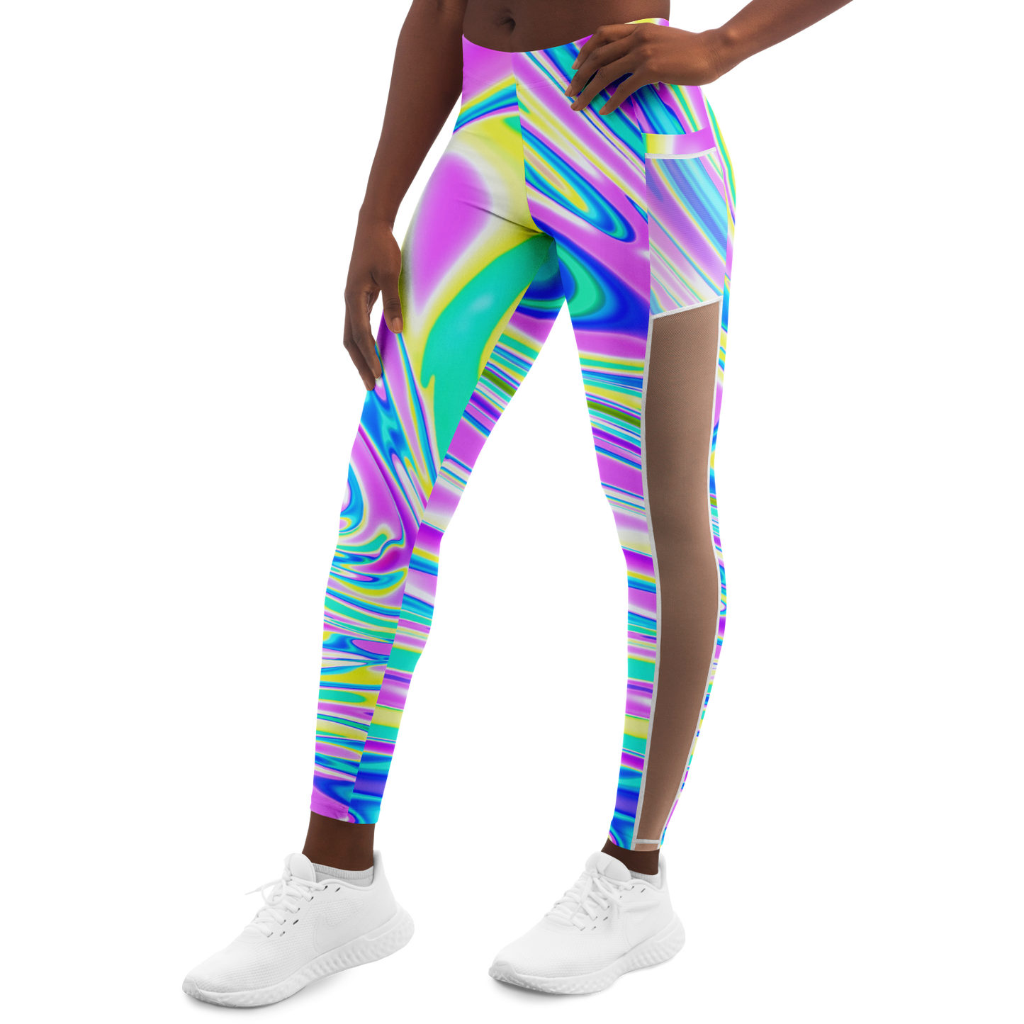 BRAIN BLENDER \\ mesh pocket leggings