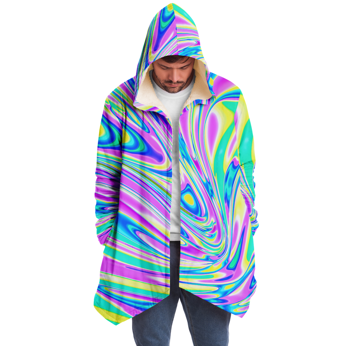 BRAIN BLENDER \\ premium sherpa-lined cloak