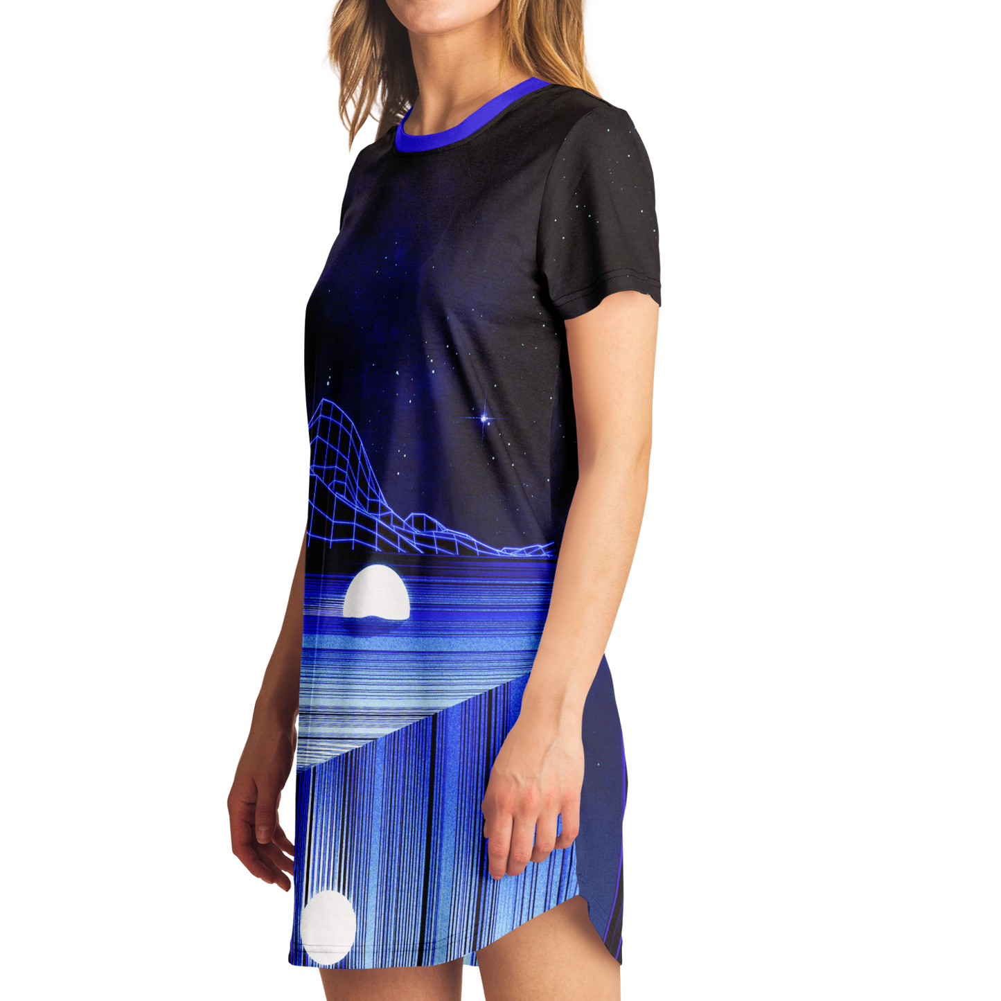 GLITCH MOUNTAIN \\ t-shirt dress