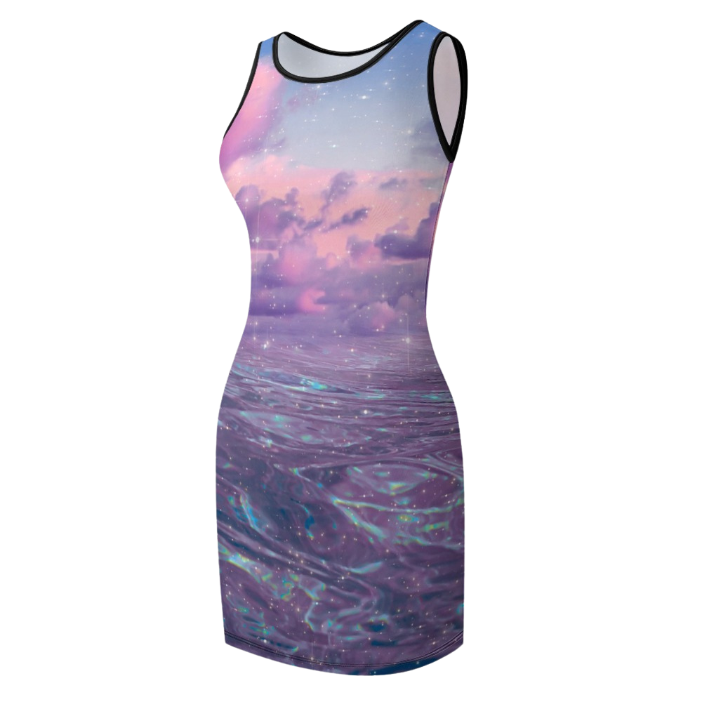 ETHER BEACH \\ slim-fit sleeveless tank dress