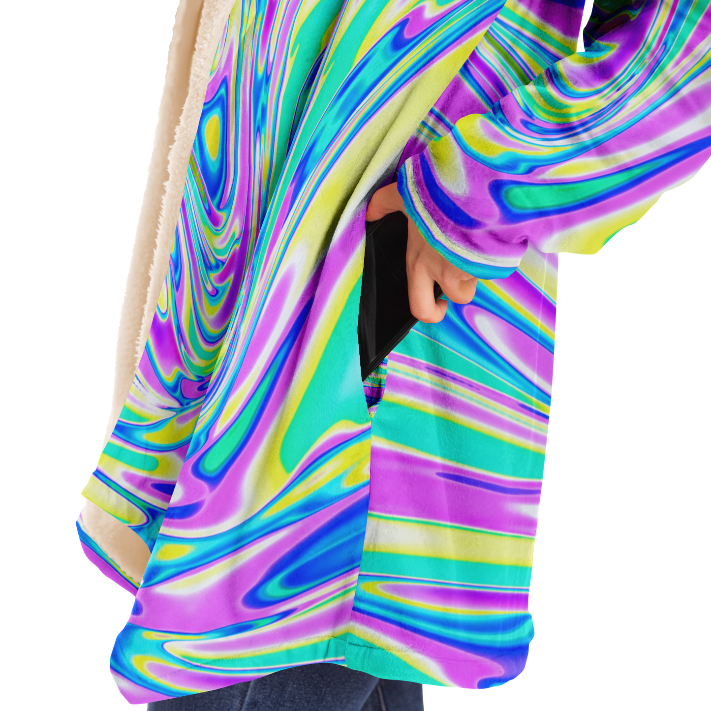 BRAIN BLENDER \\ premium sherpa-lined cloak