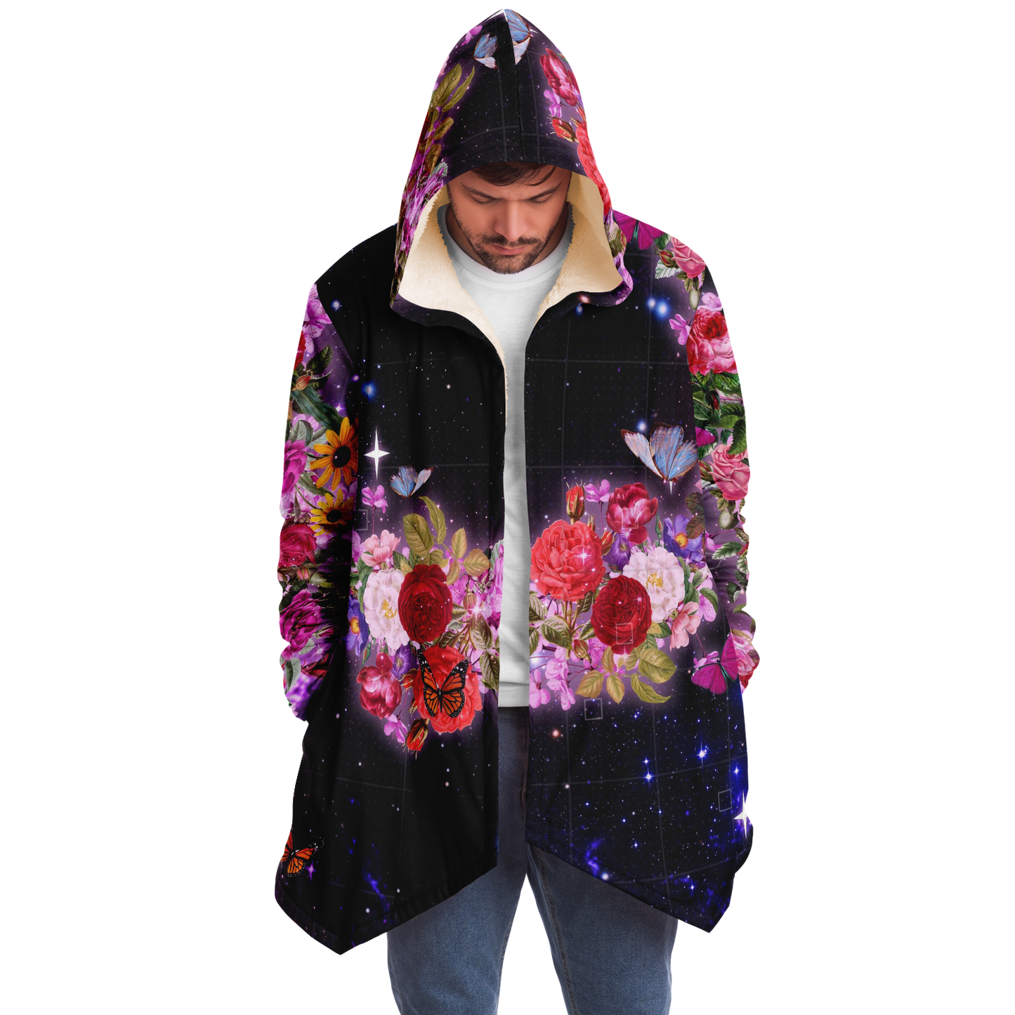 QUANTUM BOTANY \\ premium sherpa-lined rave cloak