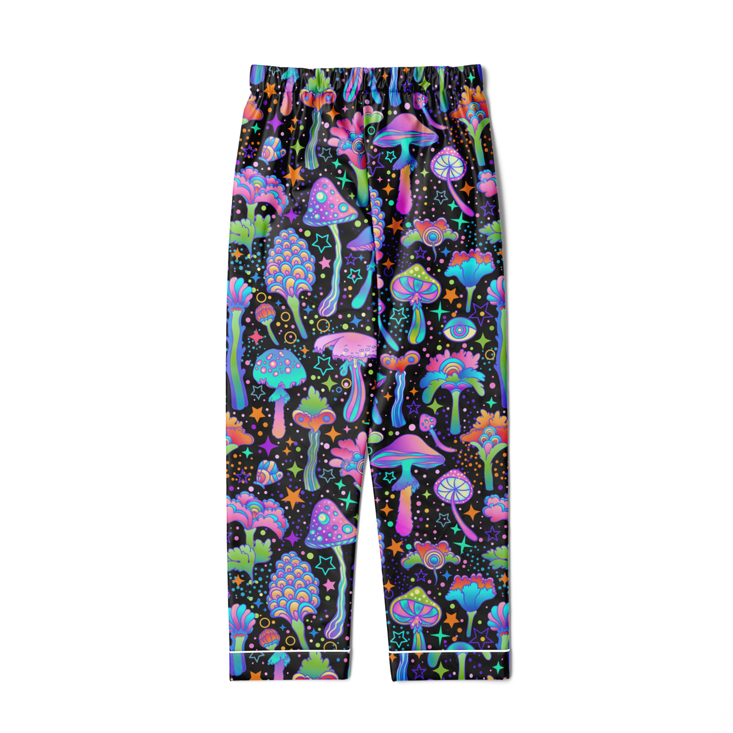 FUNGI FIESTA \\ men's satin pajamas