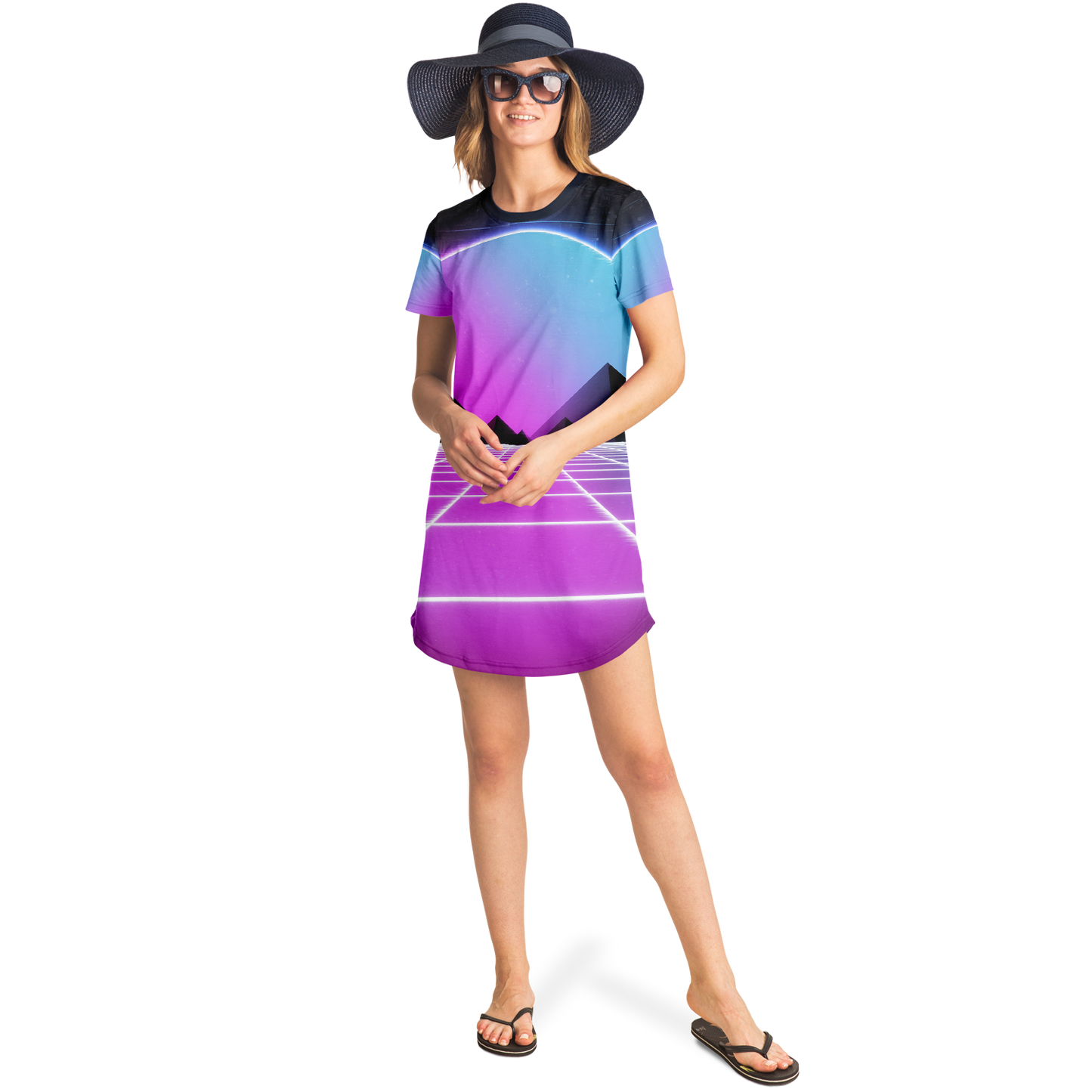 DIGITAL MIRAGE \\ t-shirt dress