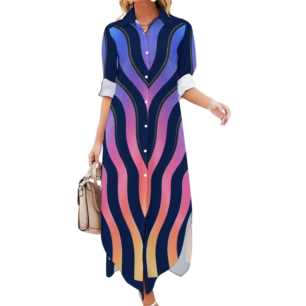 FLOW STATE \\ button-up shirt dress