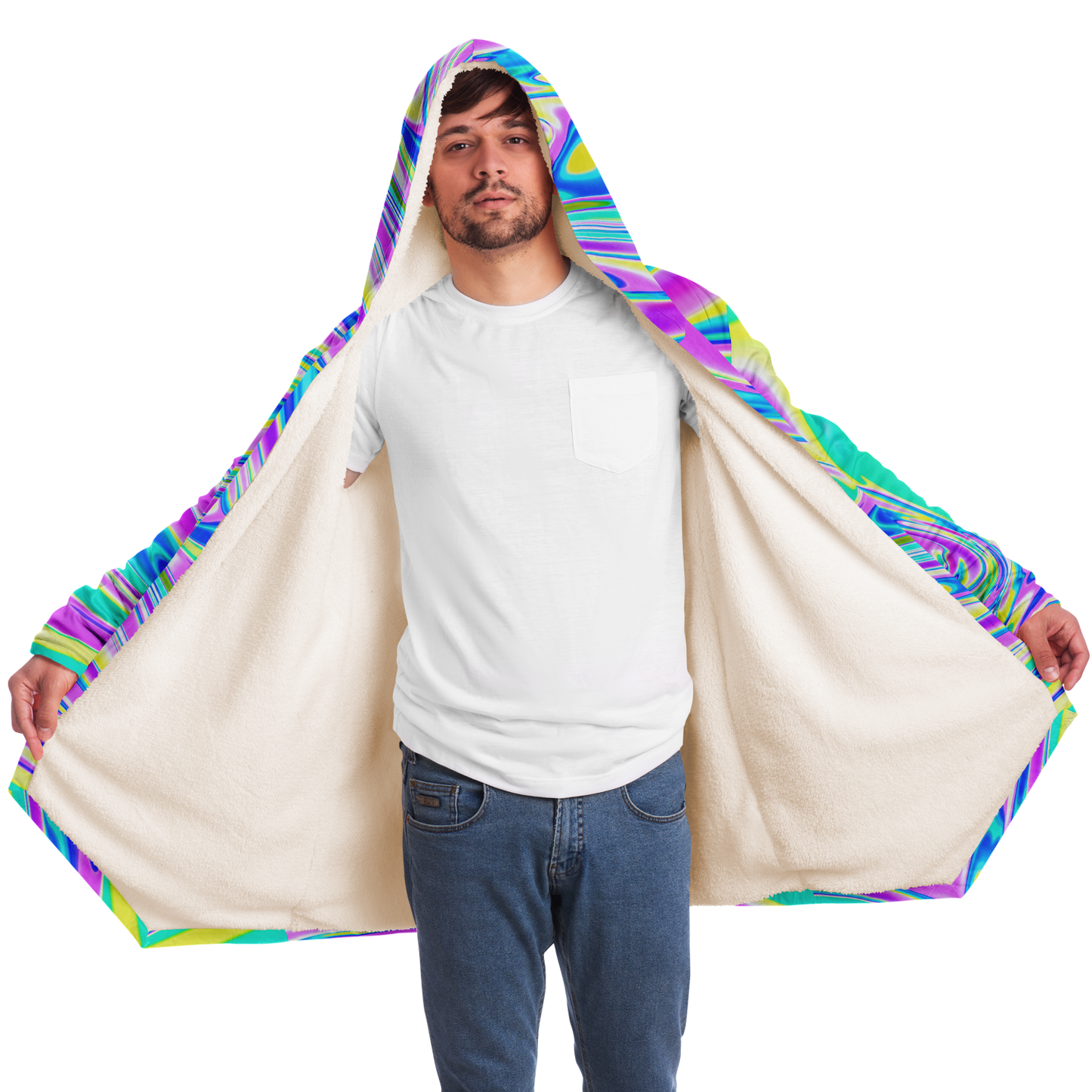 BRAIN BLENDER \\ premium sherpa-lined cloak