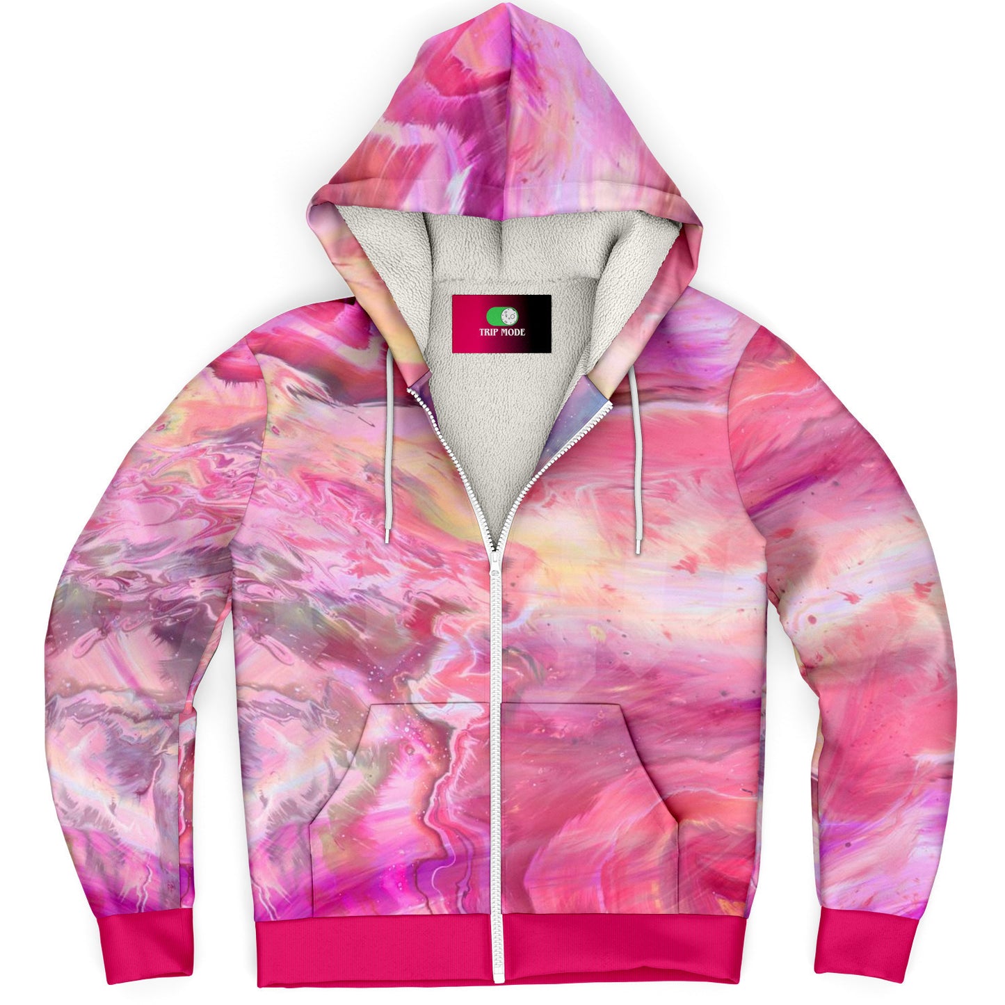 STRAWBERRY ALARM CLOCK \\ premium sherpa-fleece lined zip hoodie