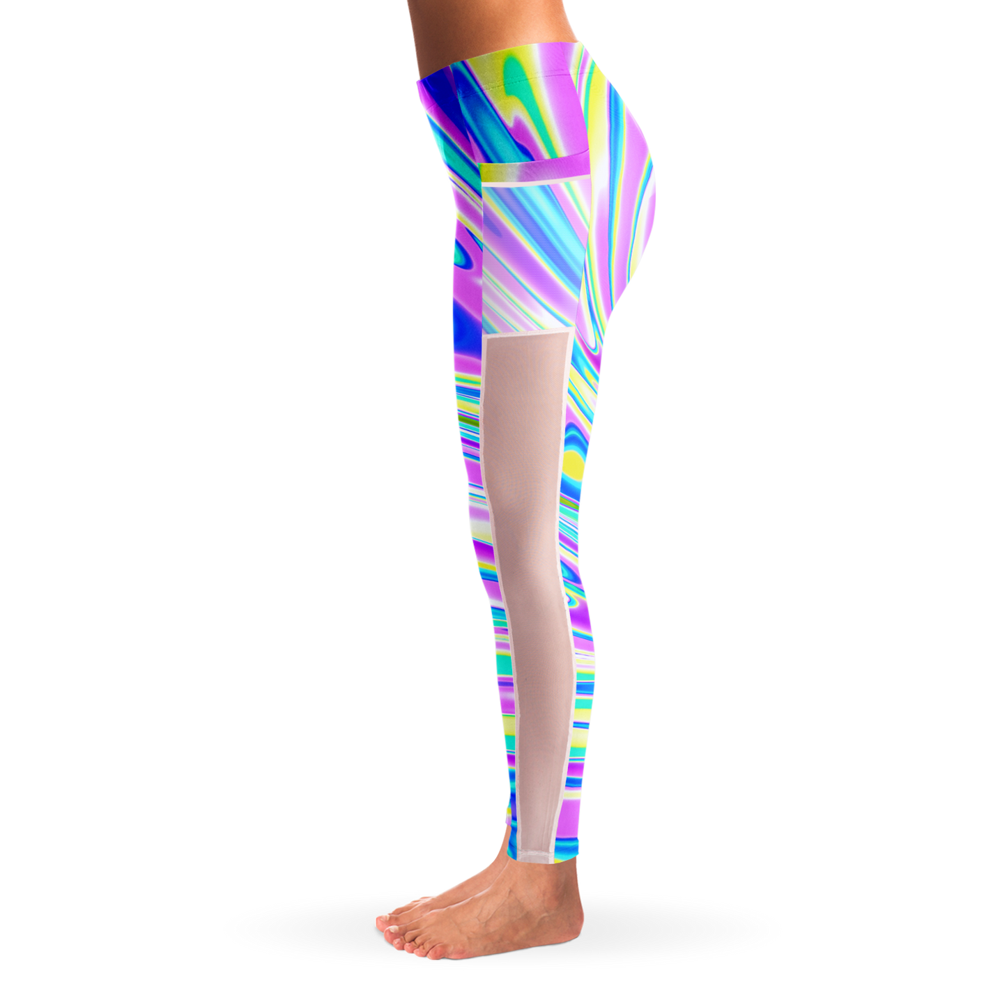 BRAIN BLENDER \\ mesh pocket leggings