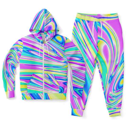 BRAIN BLENDER \\ unisex zip hoodie & jogger set