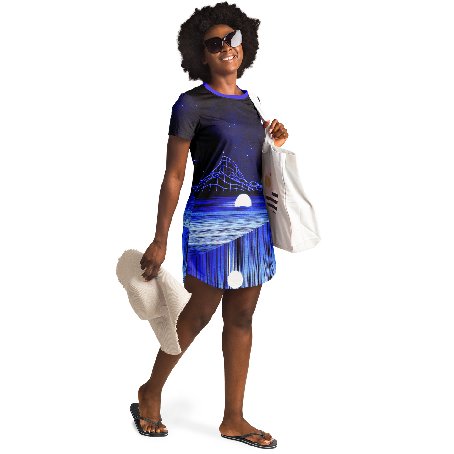 GLITCH MOUNTAIN \\ t-shirt dress