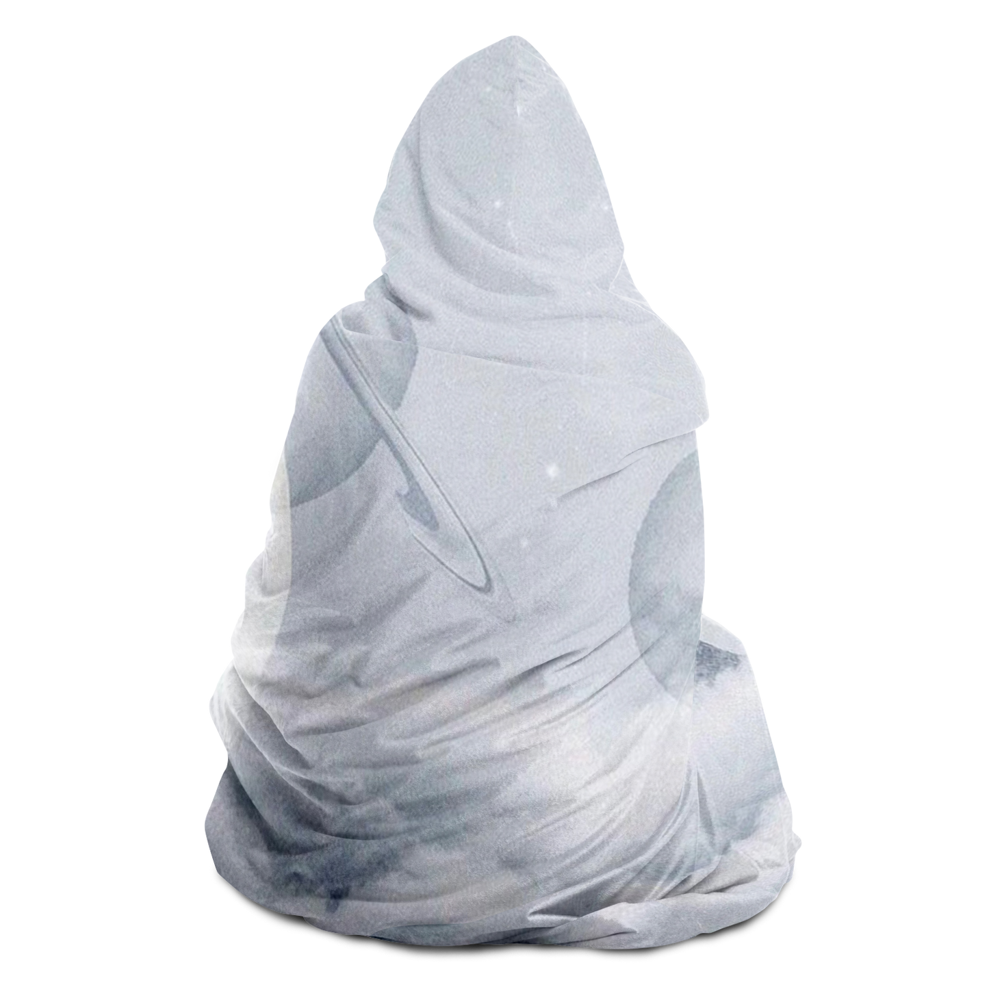CLOUDING AROUND \\ sherpa fleece-lined hooded blanket