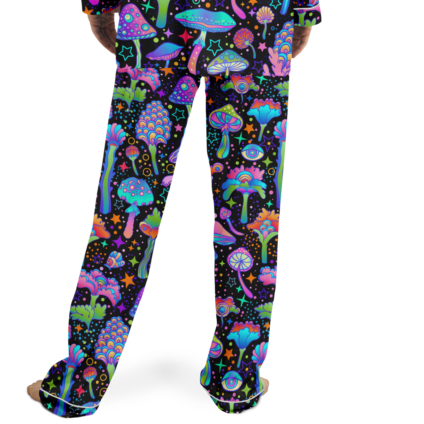 FUNGI FIESTA \\ men's satin pajamas