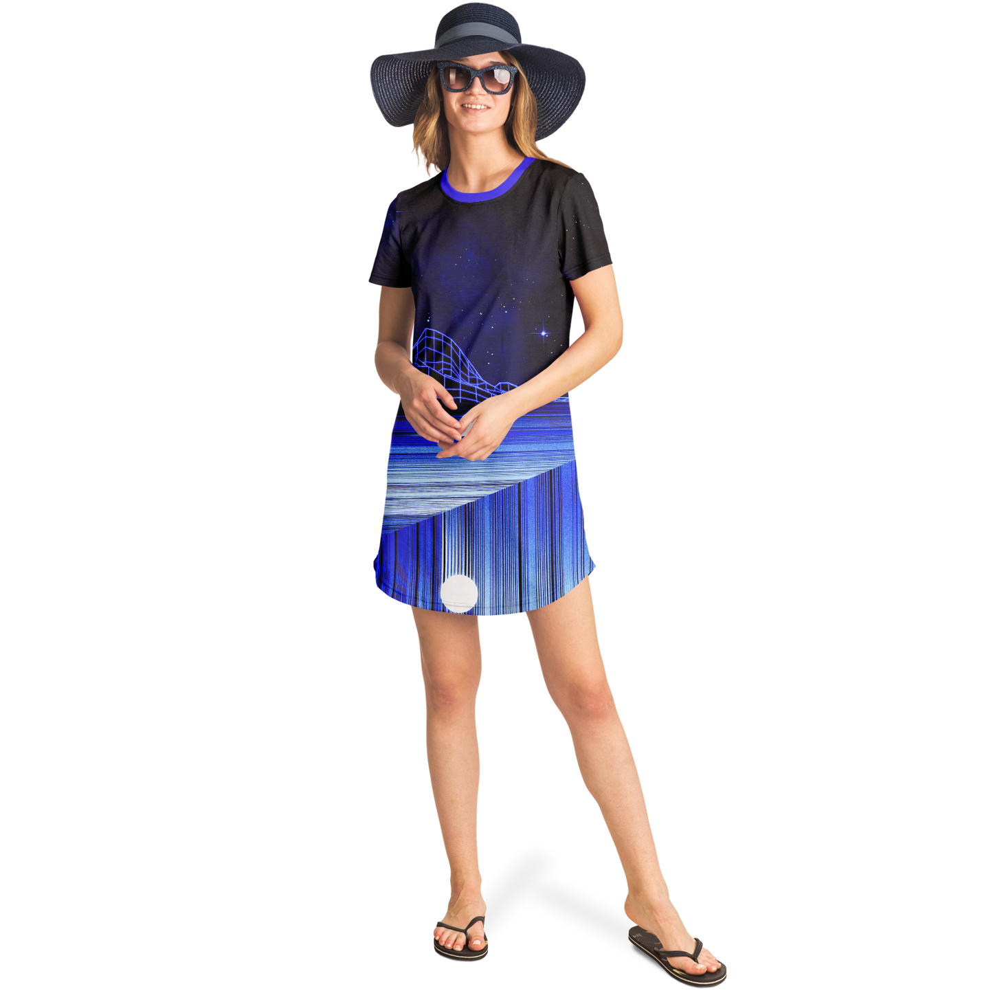 GLITCH MOUNTAIN \\ t-shirt dress