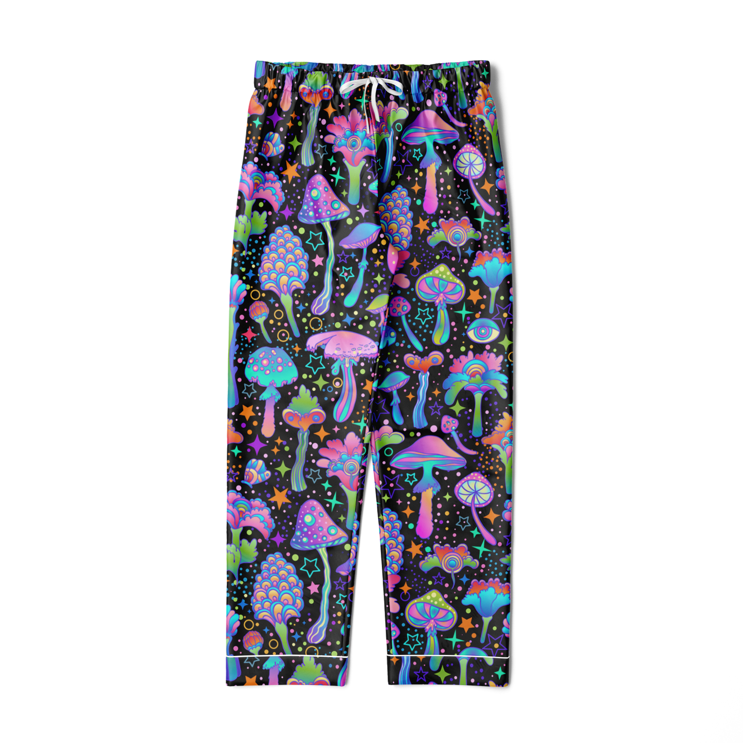 FUNGI FIESTA \\ men's satin pajamas
