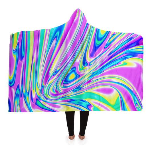 BRAIN BLENDER \\ premium sherpa fleece-lined hooded blanket