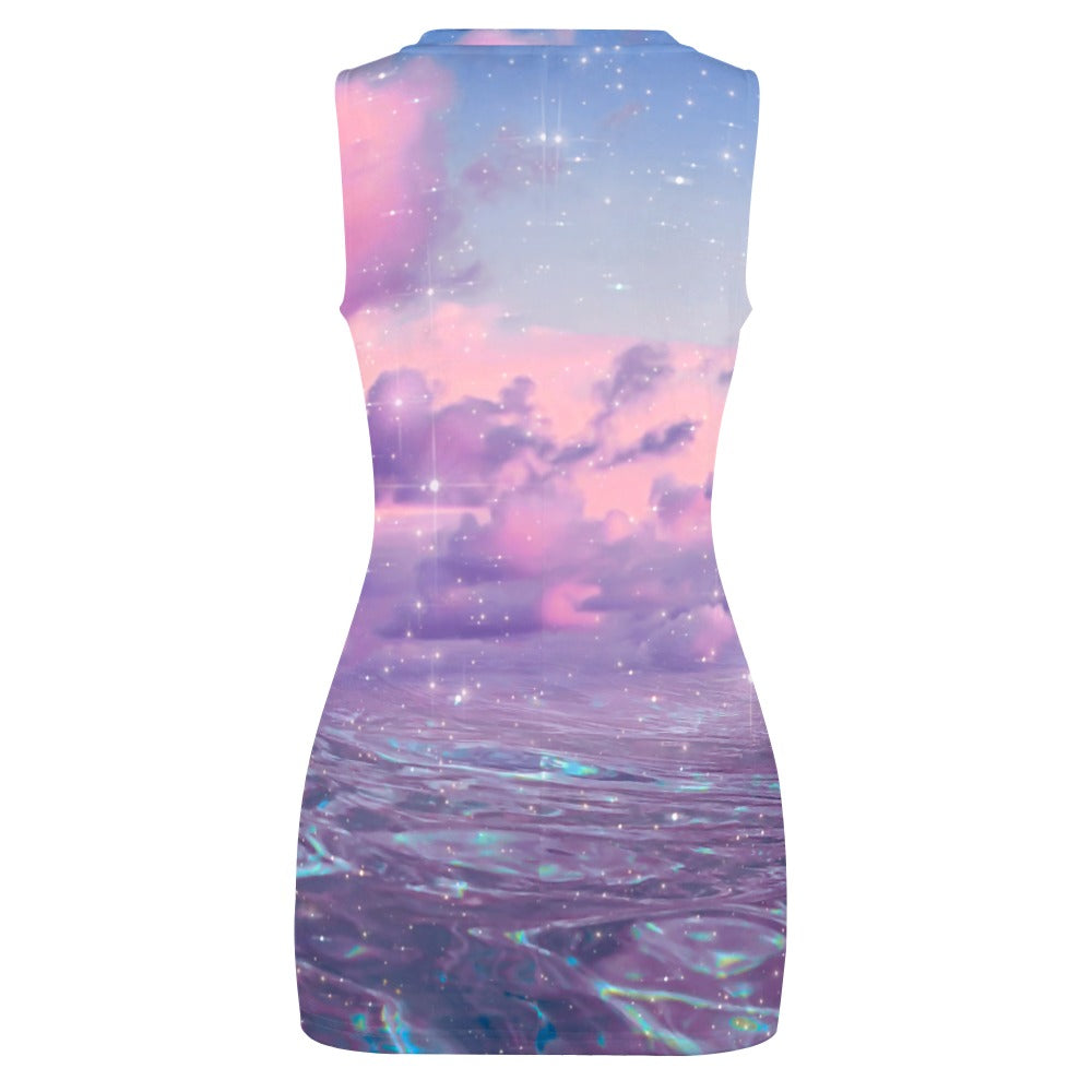 ETHER BEACH \\ crossed-fit hip skirt