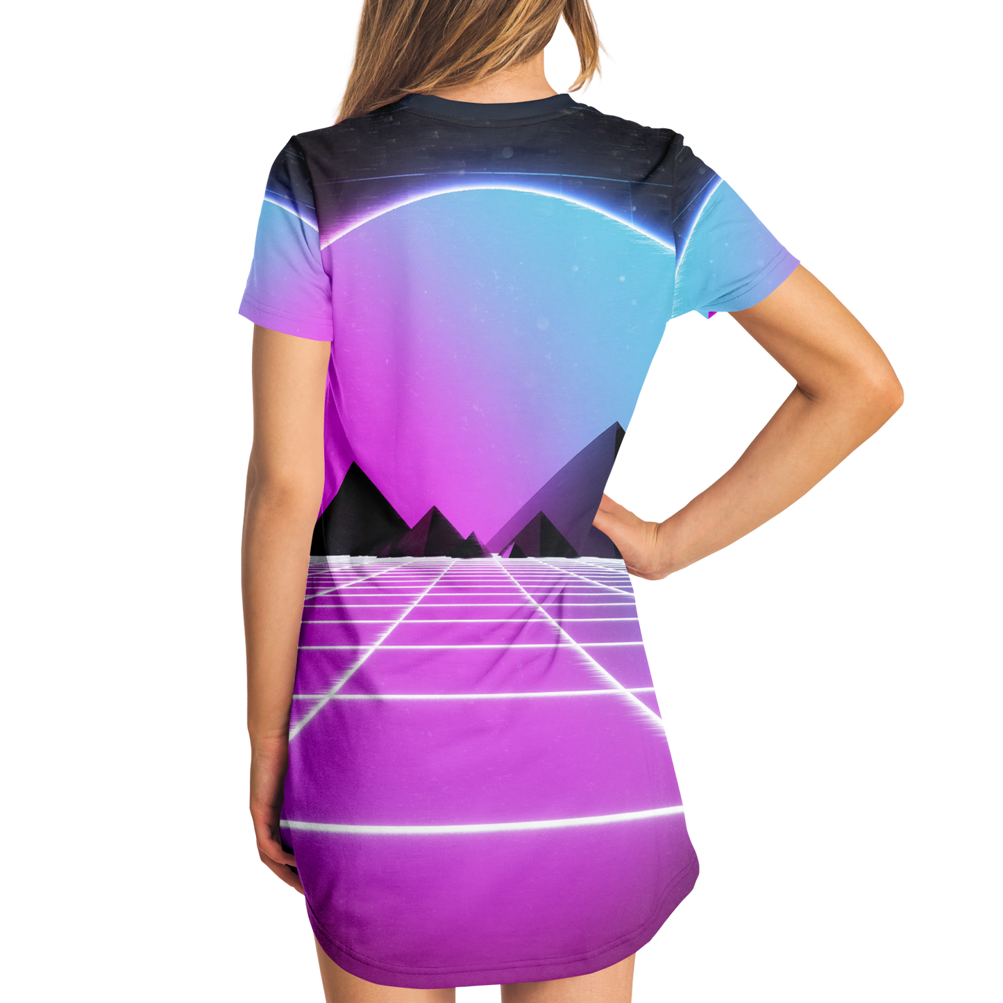 DIGITAL MIRAGE \\ t-shirt dress