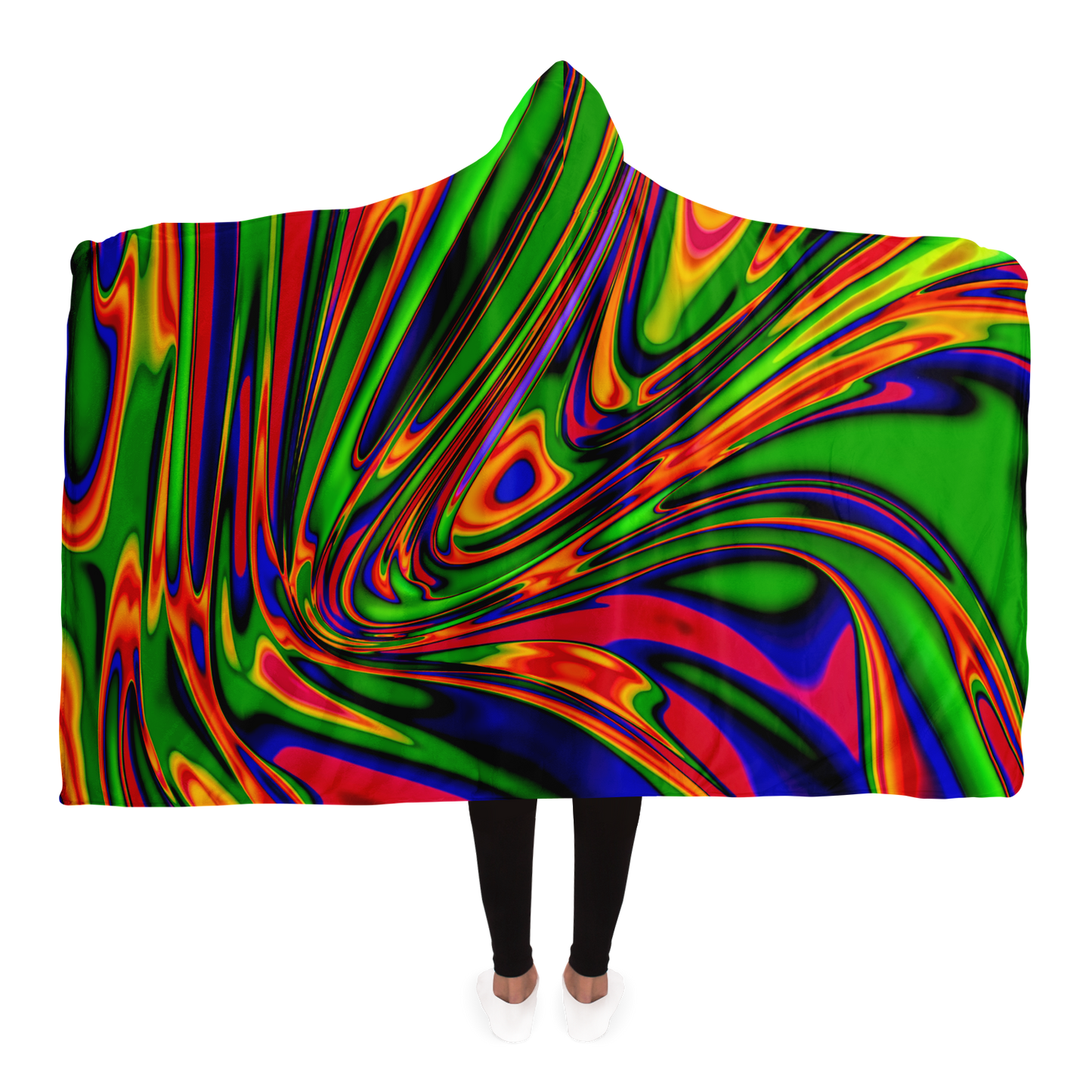 PRIMORDIAL OOZE \\ premium sherpa-lined hooded blanket