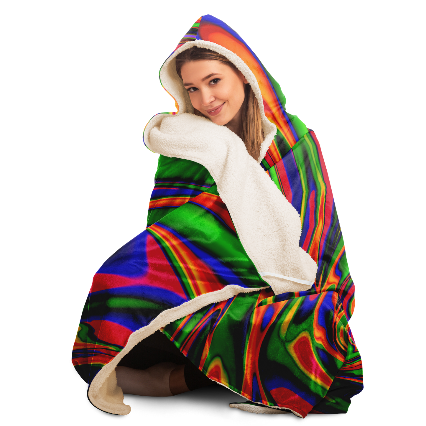 PRIMORDIAL OOZE \\ premium sherpa-lined hooded blanket
