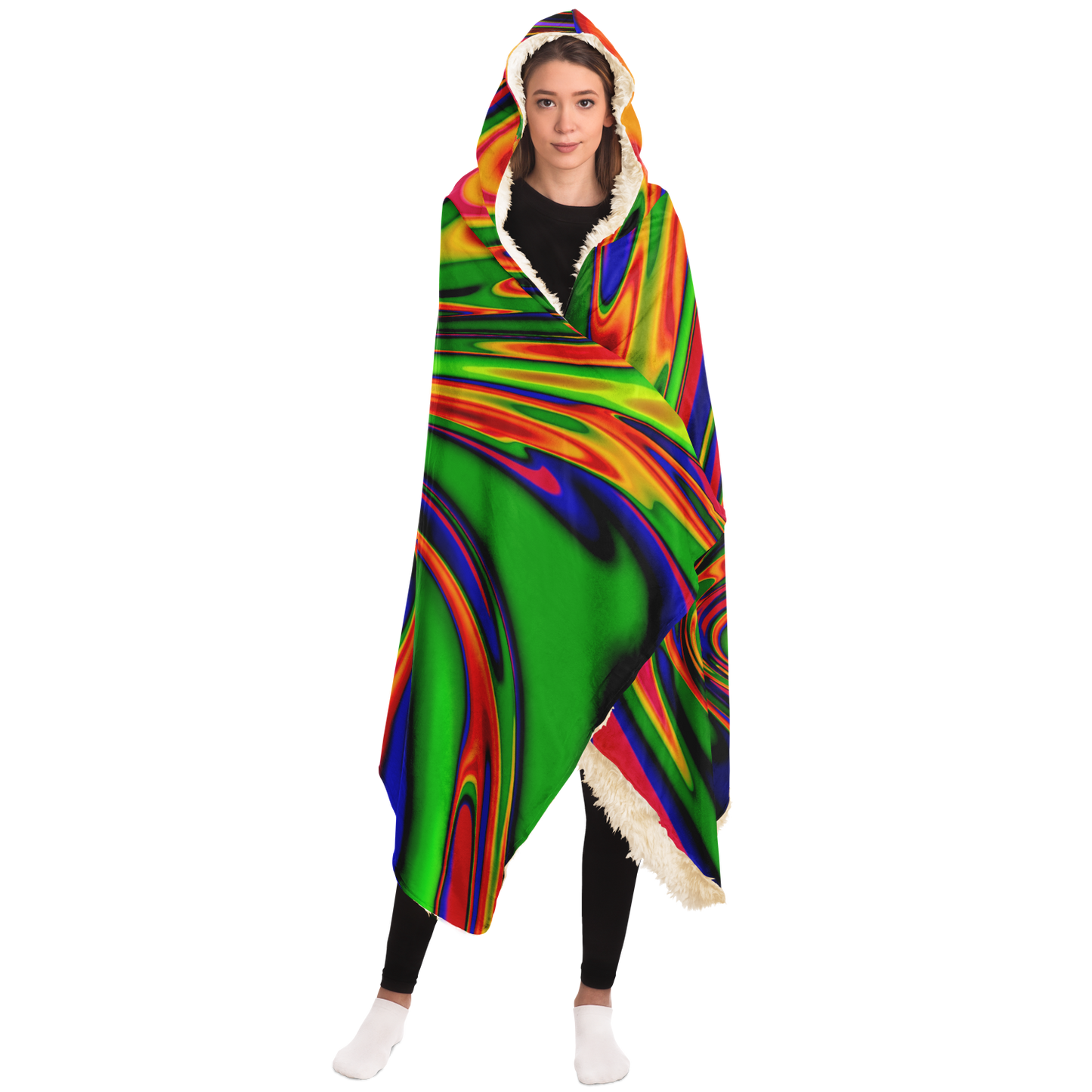 PRIMORDIAL OOZE \\ premium sherpa-lined hooded blanket