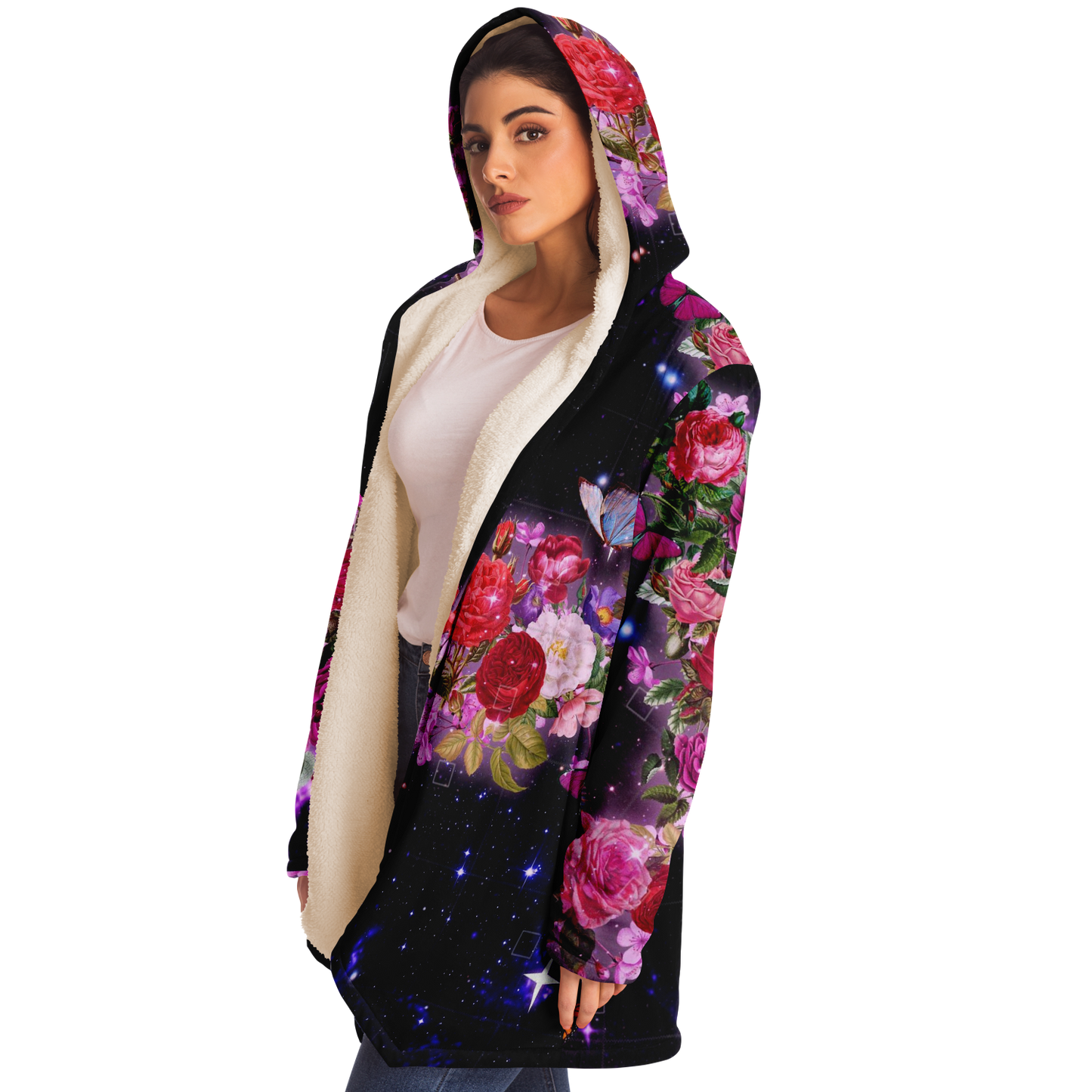 QUANTUM BOTANY \\ premium sherpa-lined rave cloak