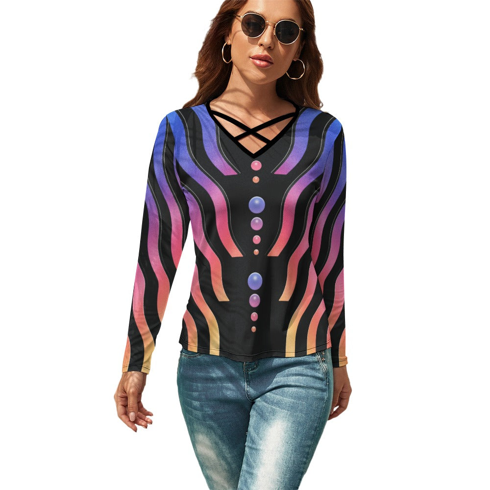 FLOW STATE \\ strappy V-neck tee