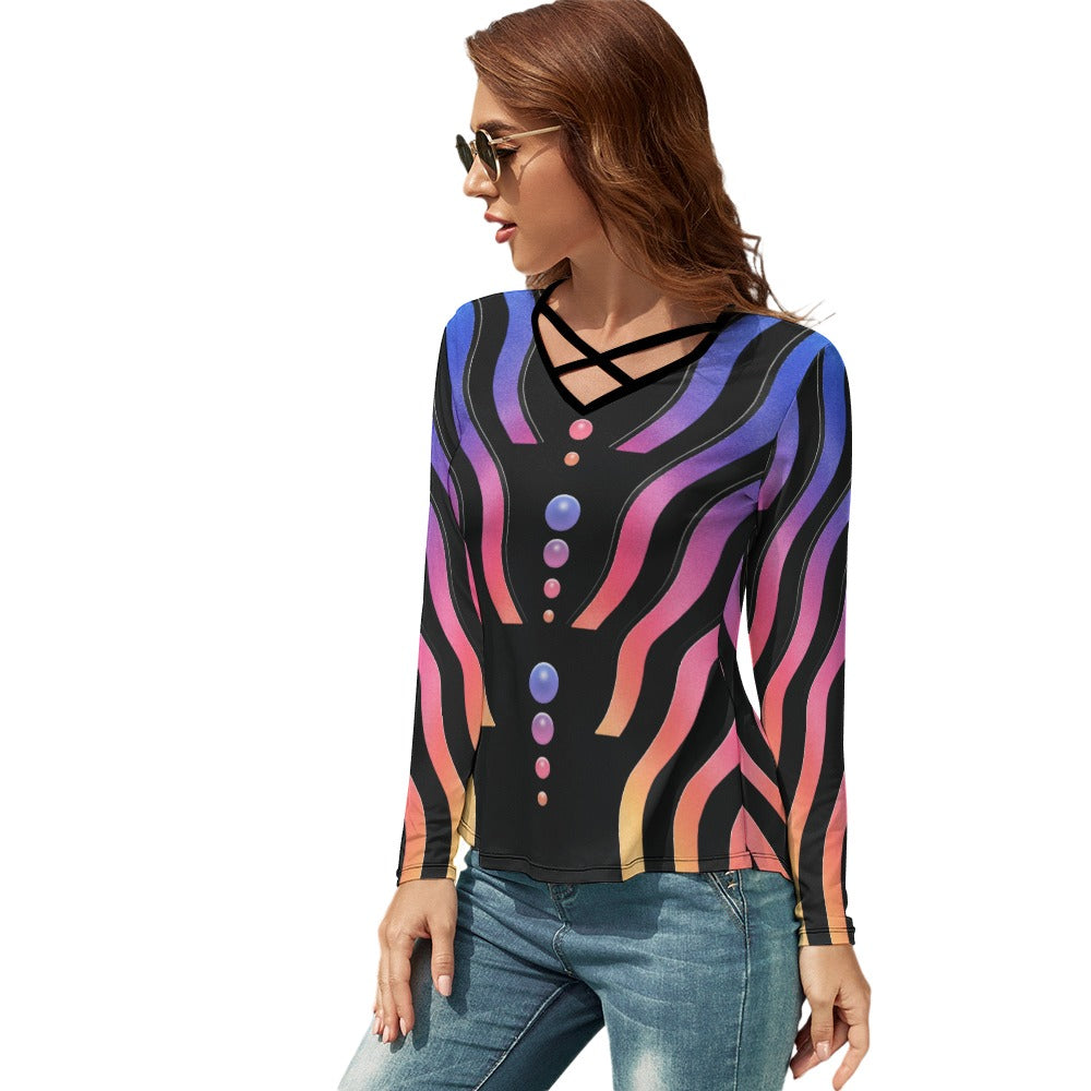 FLOW STATE \\ strappy V-neck tee