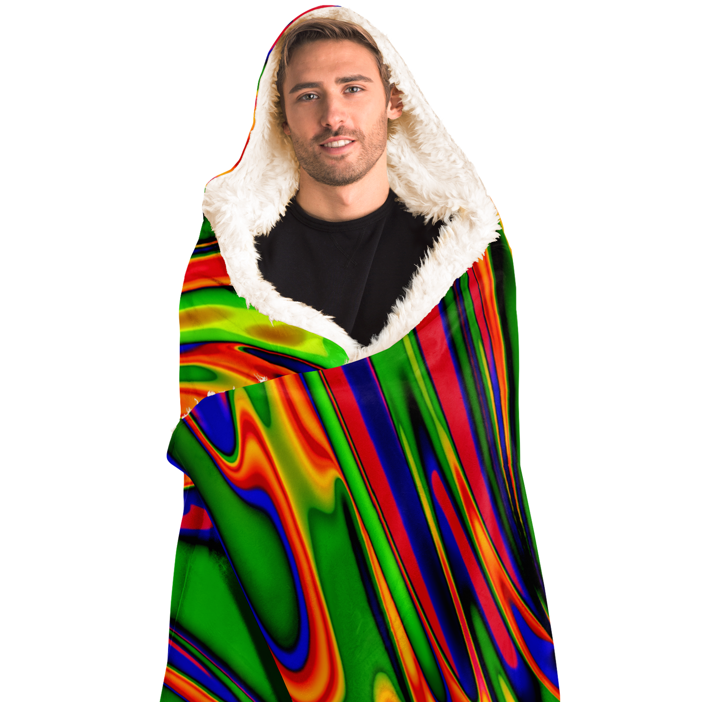 PRIMORDIAL OOZE \\ premium sherpa-lined hooded blanket