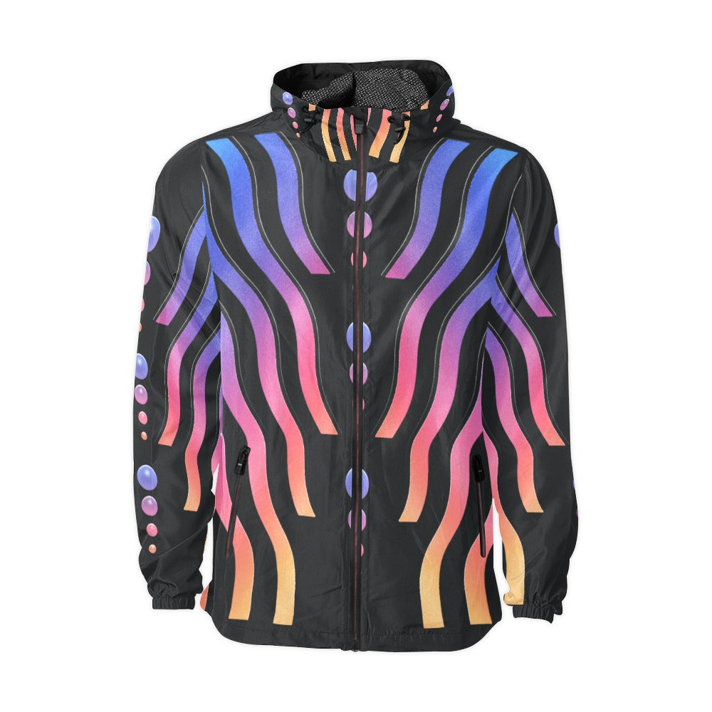 FLOW STATE \\ Unisex All Over Print Hooded Windbreaker