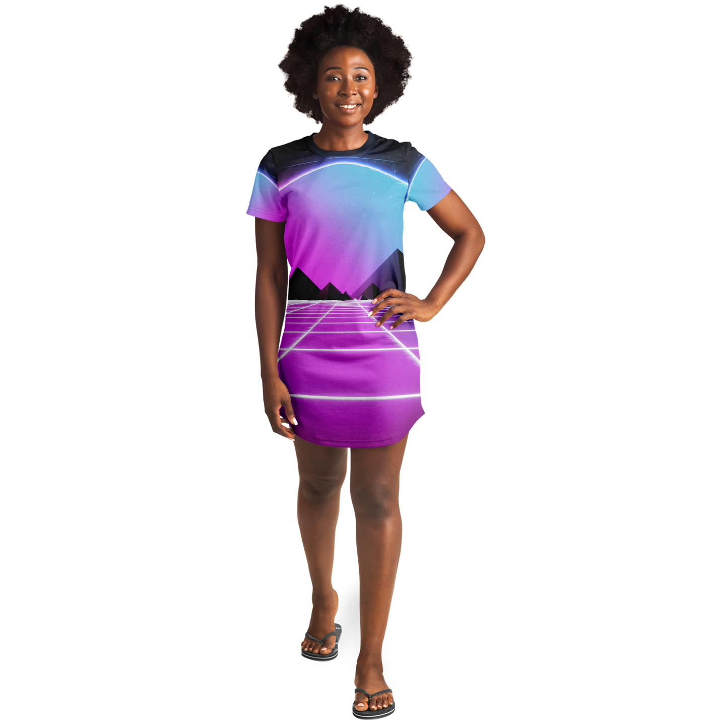 DIGITAL MIRAGE \\ t-shirt dress