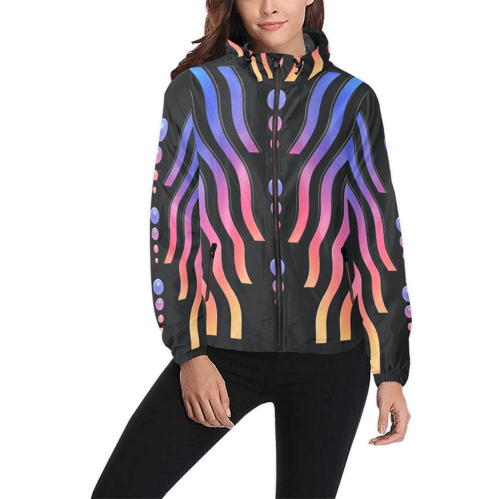 FLOW STATE \\ Unisex All Over Print Hooded Windbreaker