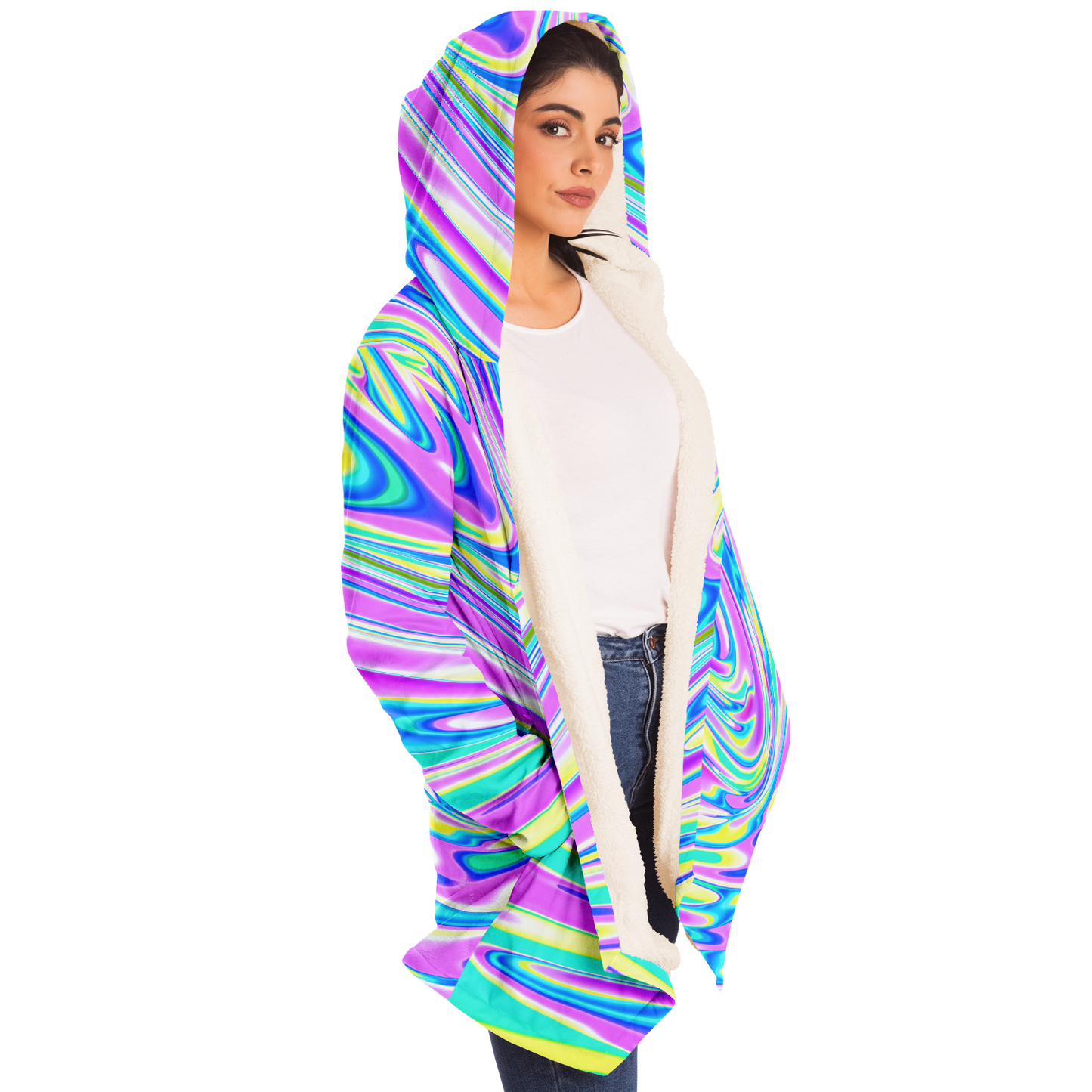 BRAIN BLENDER \\ premium sherpa-lined cloak