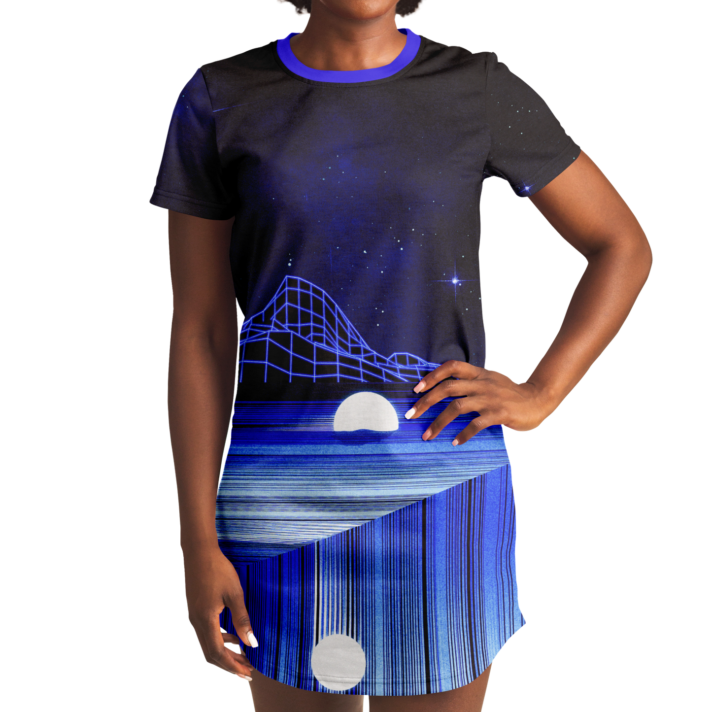 GLITCH MOUNTAIN \\ t-shirt dress