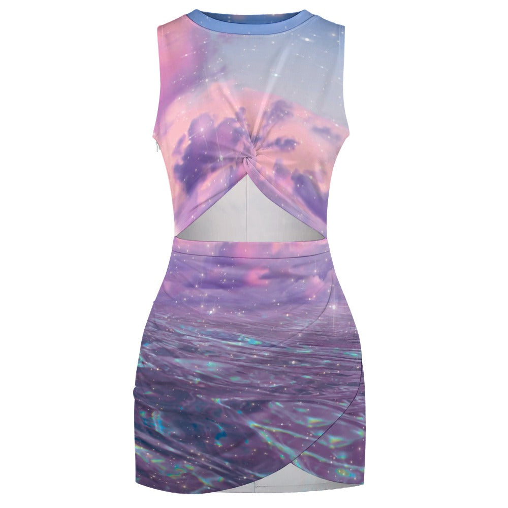 ETHER BEACH \\ crossed-fit hip skirt