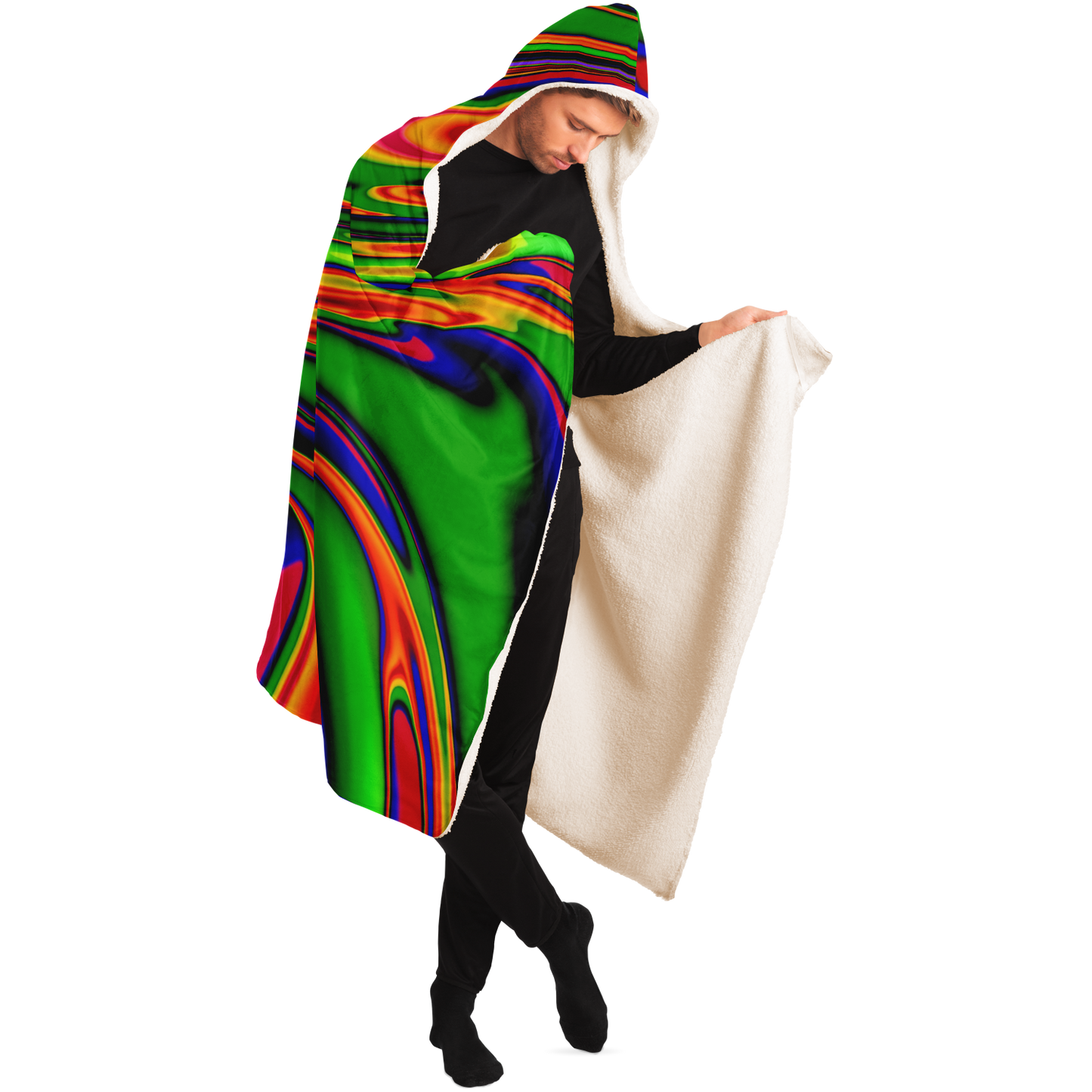 PRIMORDIAL OOZE \\ premium sherpa-lined hooded blanket
