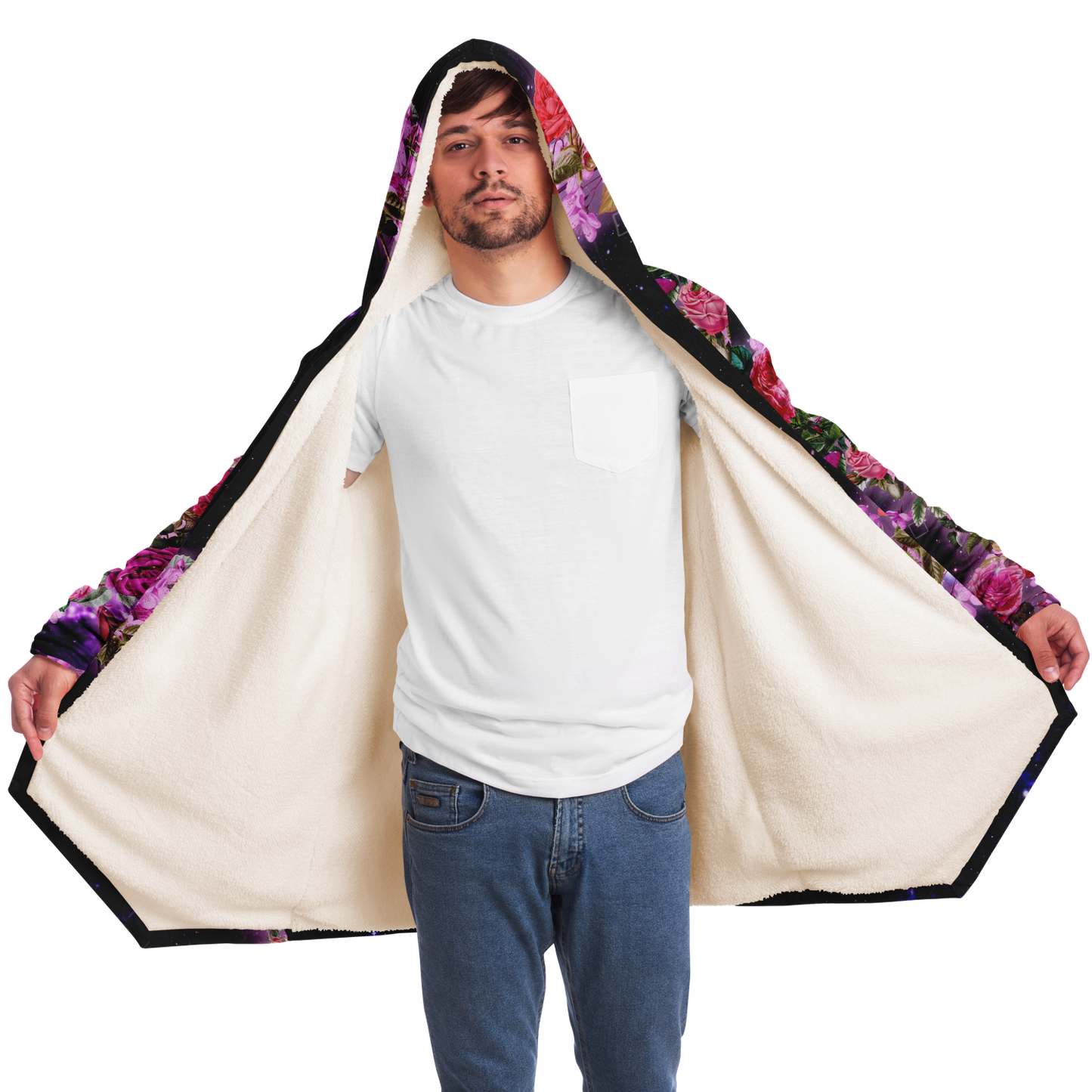 QUANTUM BOTANY \\ premium sherpa-lined rave cloak